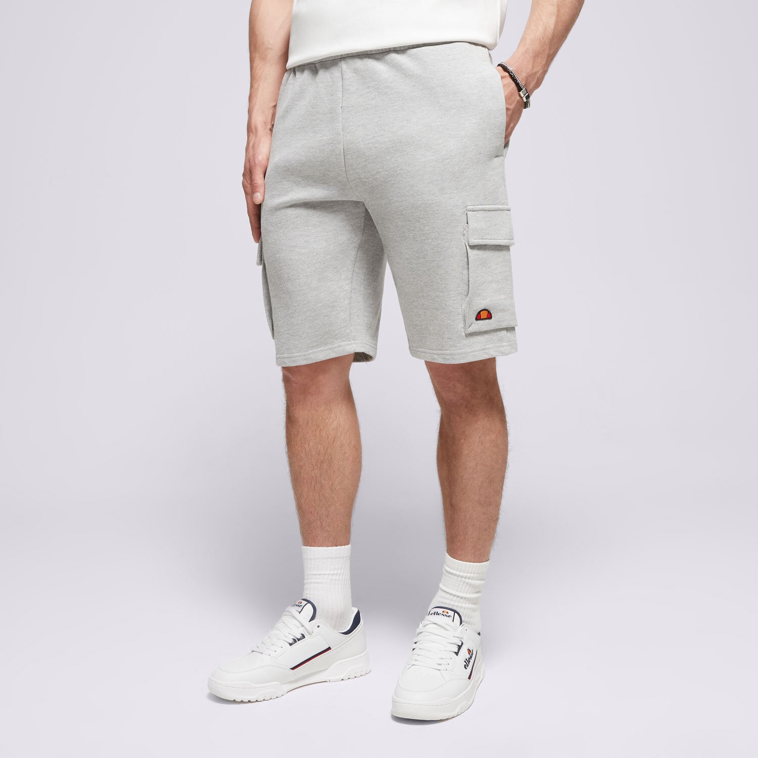 Femei pantaloni scurți ELLESSE PANTALONI SCURȚI VIZZINI   CARGO SHORTS GREY MRL SMG23453112 Gri