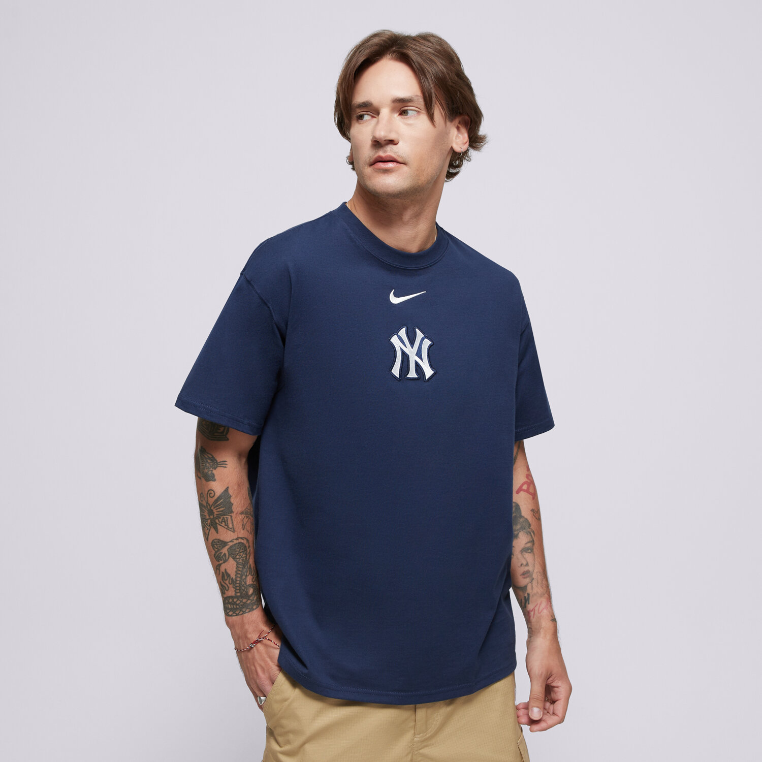 Bărbați tricou NIKE TRICOU MLB MAX 90 TEE NEW YORK YANKEES 01AY-44B-NK-32K Bleumarin