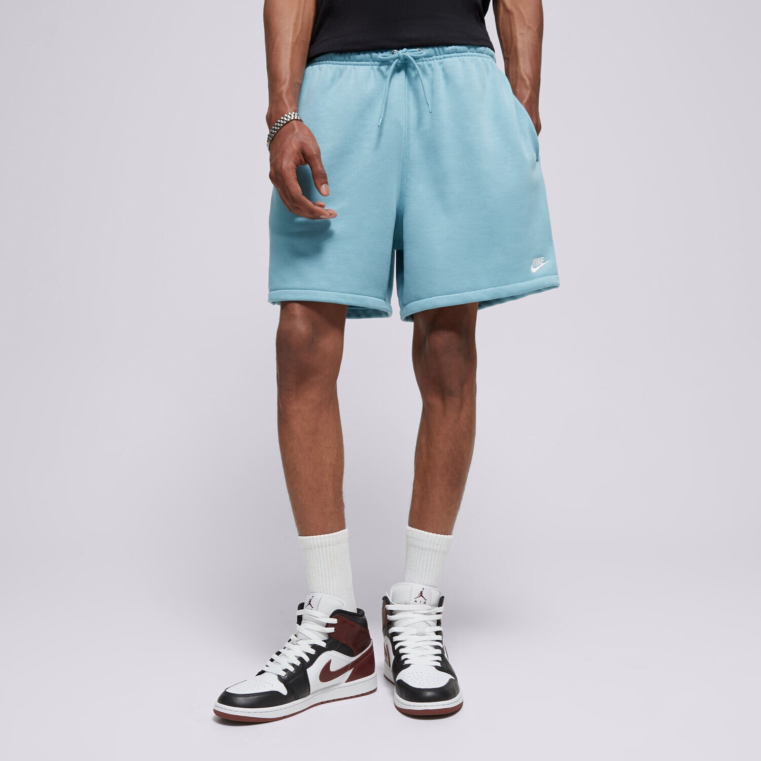 Femei pantaloni scurți NIKE PANTALONI SCURȚI M NK CLUB FLOW FT SHORT FN3520-464 Albastru