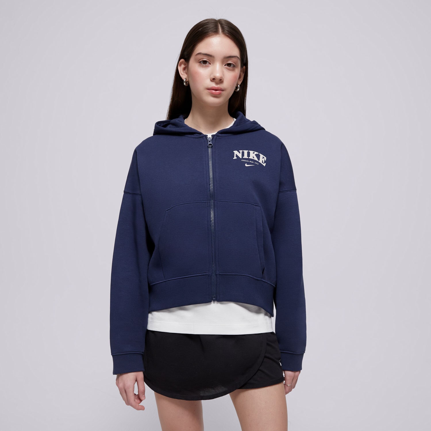 Copii bluză NIKE BLUZĂ G NSW FLC FZ HOODIE GIRL FD0887-410 Bleumarin