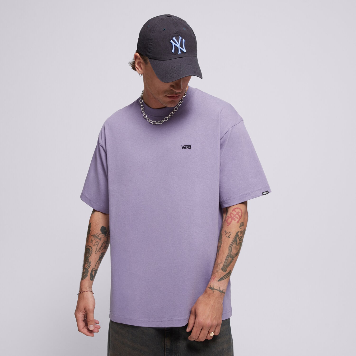 Bărbați tricou VANS TRICOU LEFT CHEST II LOOSE SS VN000P1P6PH1 Violet