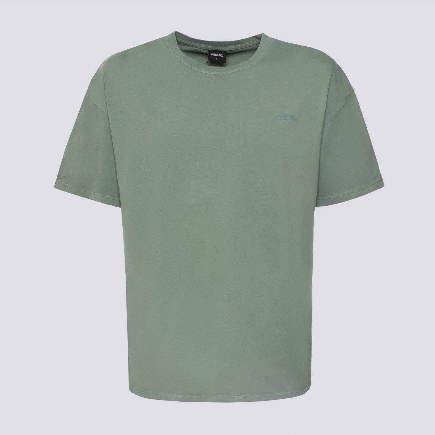 Bărbați tricou PROSTO  TRICOU BLAC WASHED GREEN KL241MTEE123X Verde