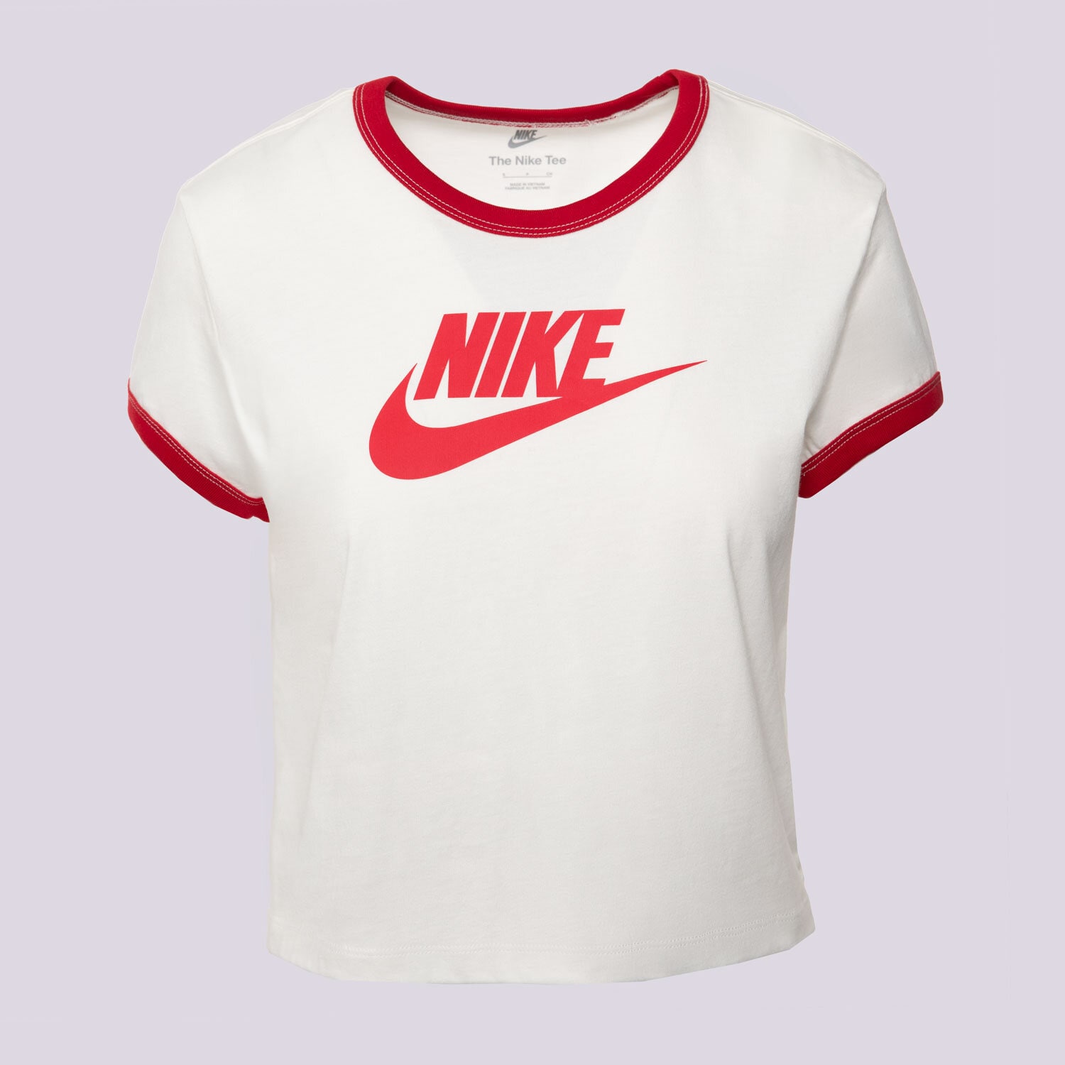 Femei tricou NIKE TRICOU W NSW SS RINGER TEE VNTG RUN IF4072-133 cremă