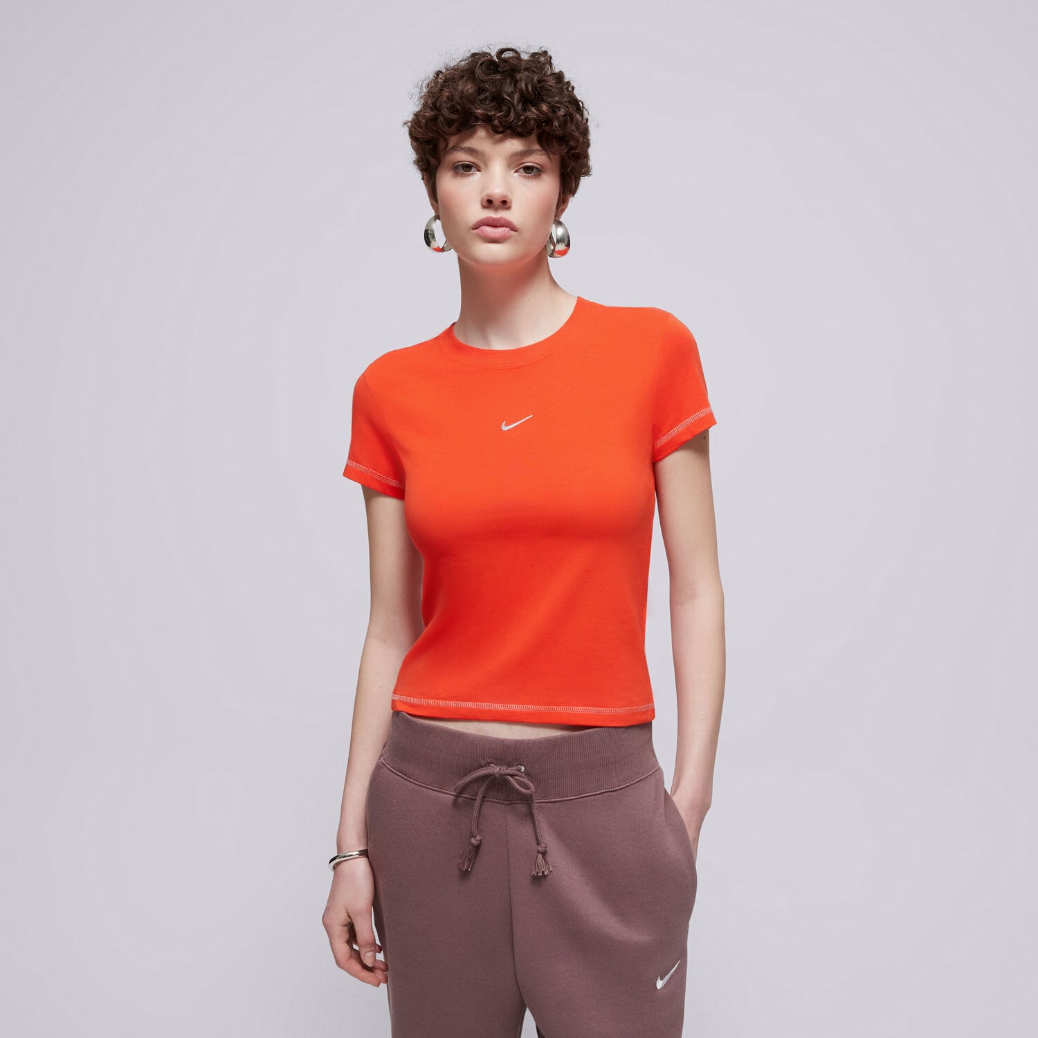 Femei tricou NIKE TRICOU W NSW CHLL KNT MD CRP GLS HV6525-633 Roșu