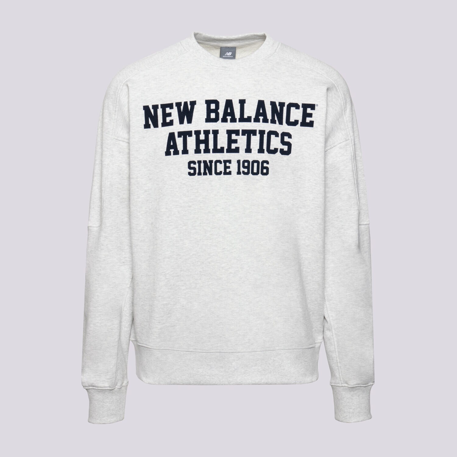 Bărbați bluză NEW BALANCE BLUZĂ VARSITY FRENCH TERRY GRAPHIC CREW MT51521AHH Gri