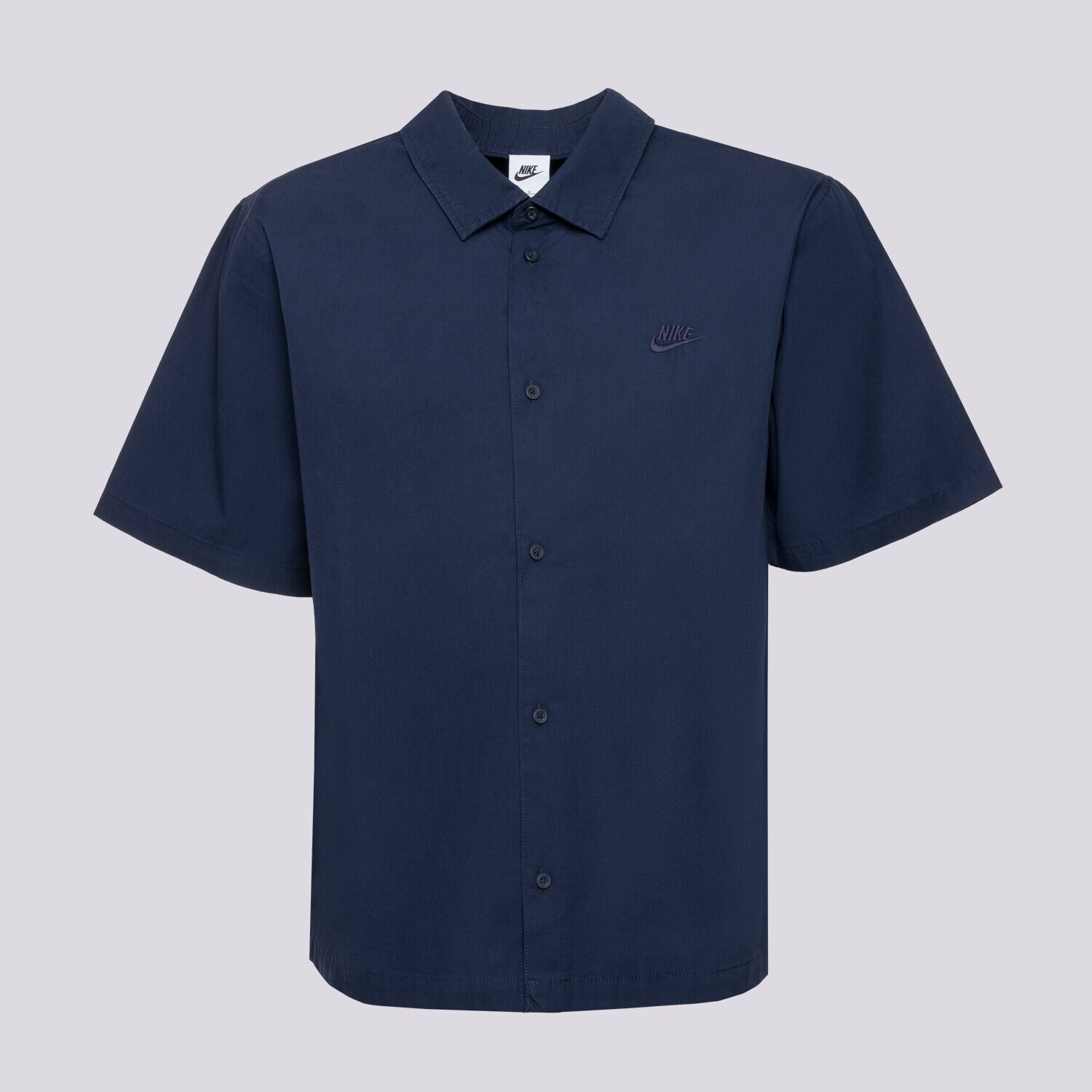 Bărbați tricou NIKE CĂMAșĂ M NK CLUB SS BTN SHIRT WSH HJ2029-451 Negru