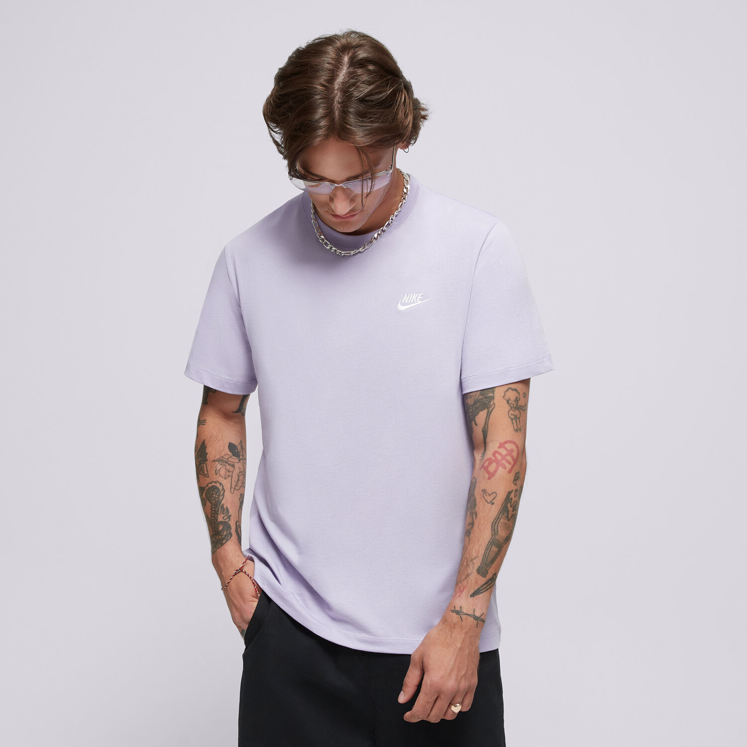 Bărbați tricou NIKE TRICOU M NSW CLUB TEE AR4997-515 Violet