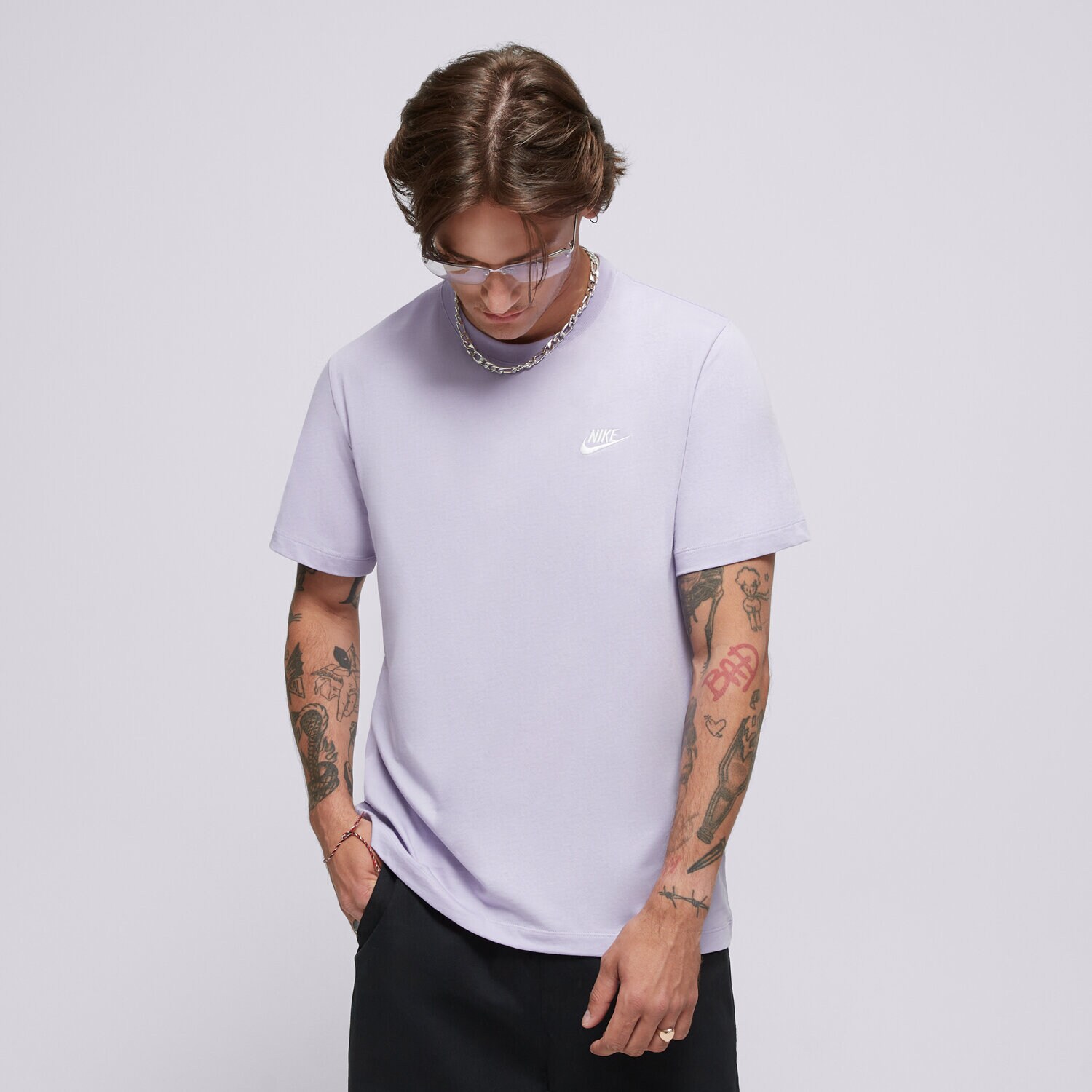 Bărbați tricou NIKE TRICOU M NSW CLUB TEE AR4997-515 Violet
