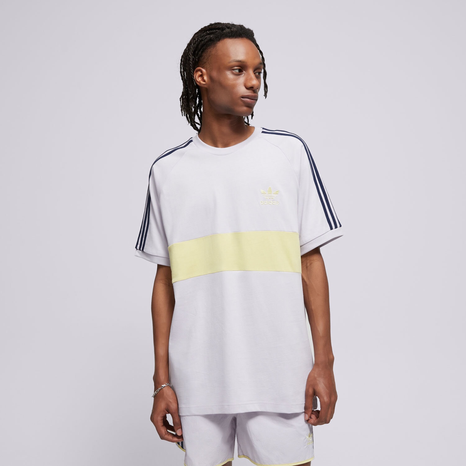 Bărbați tricou ADIDAS TRICOU 3S PANEL TEE JD4278 Violet