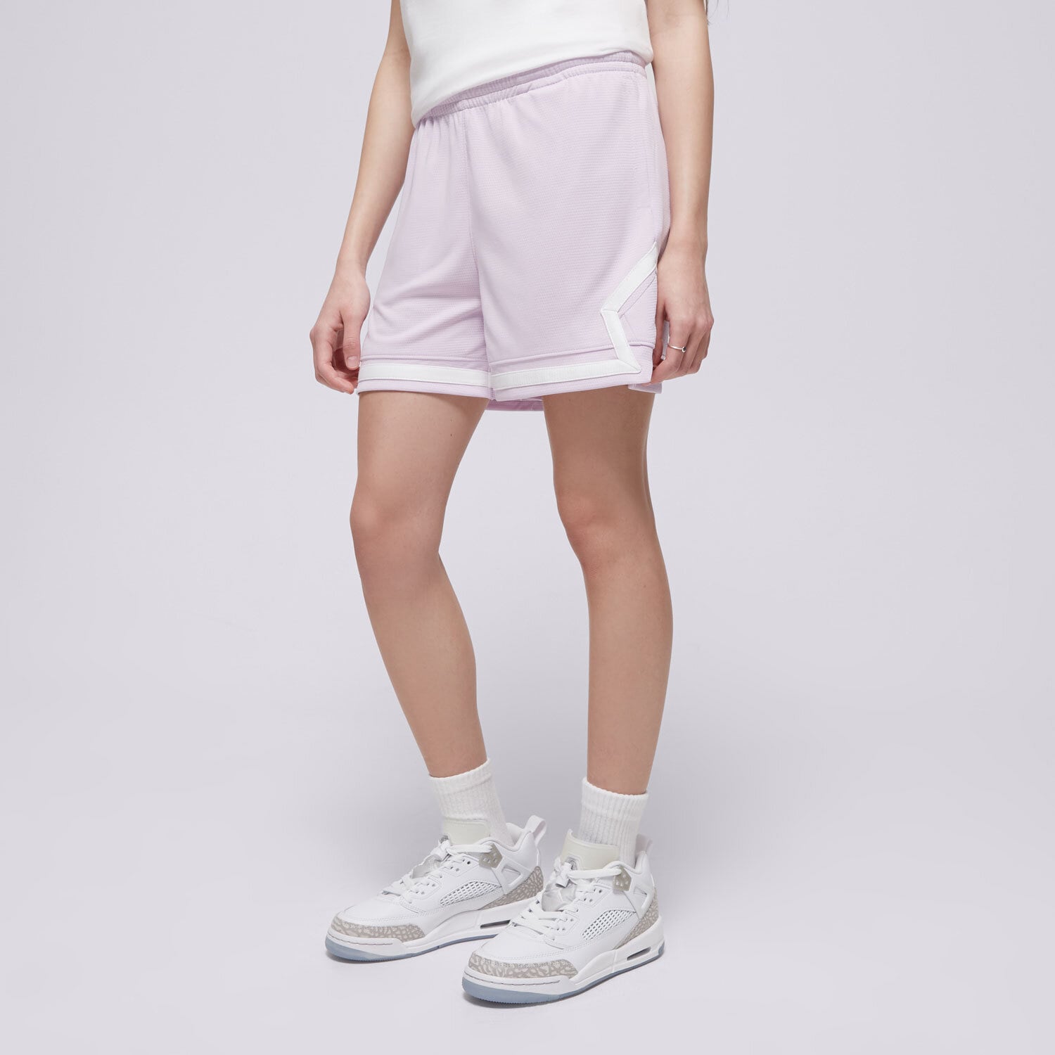 Pantaloni scurți și rochii pentru copii JORDAN PANTALONI SCURȚI JDG WJ SPORT DIAMOND SHORT 45D403-P6I Violet
