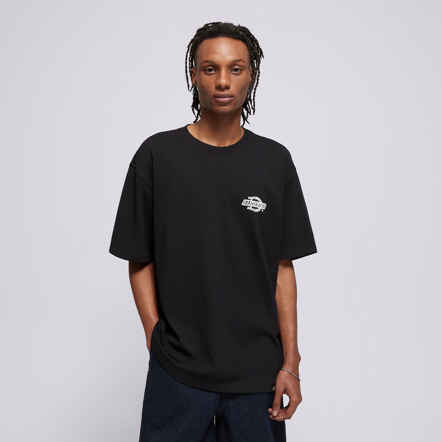 Bărbați tricou DICKIES TRICOU WOOD LOGO TEE DK0A4ZATBLK1 Negru