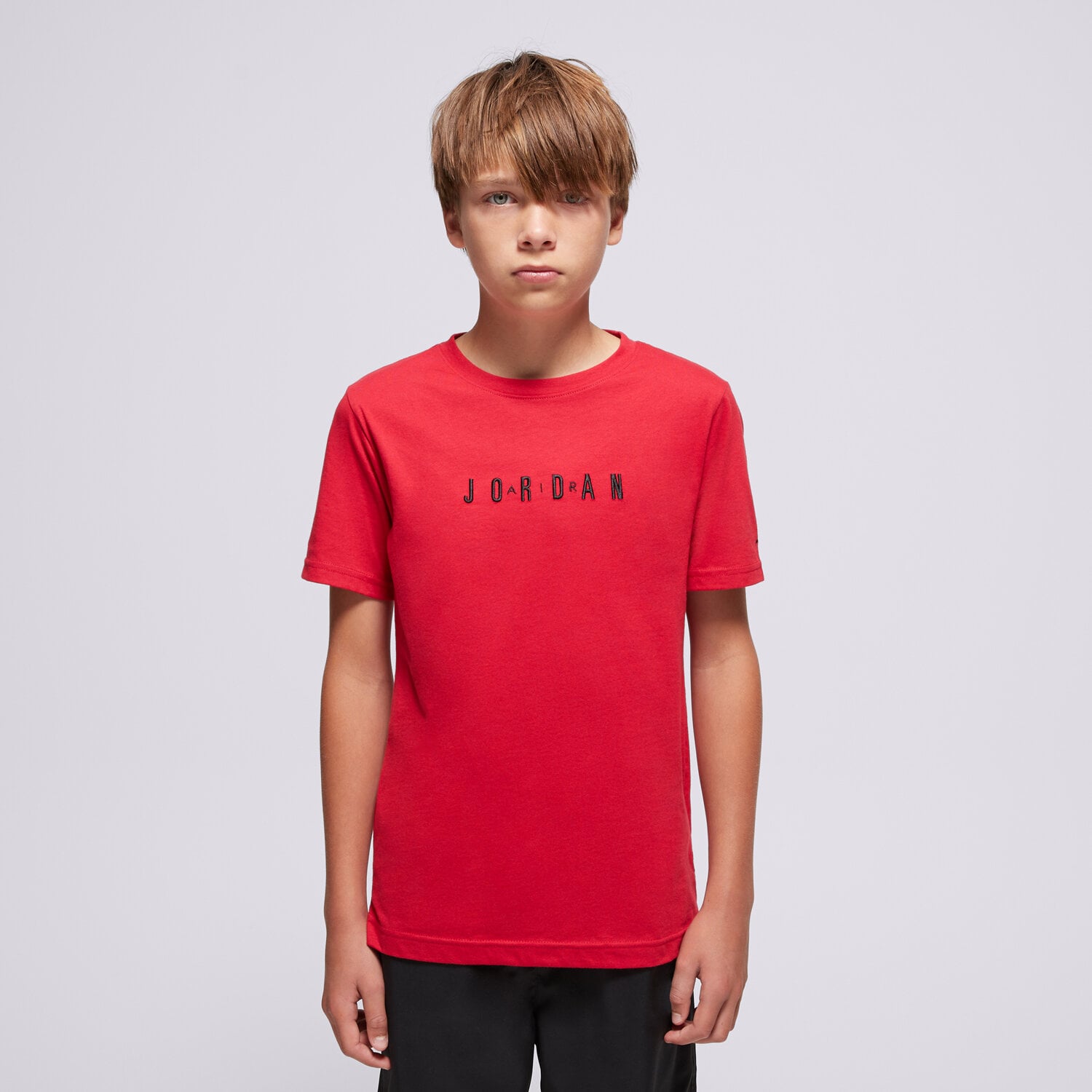Copii tricou JORDAN TRICOU JDB MJ WORDMARK EMB CREW BOY 95D634-R78 Roșu