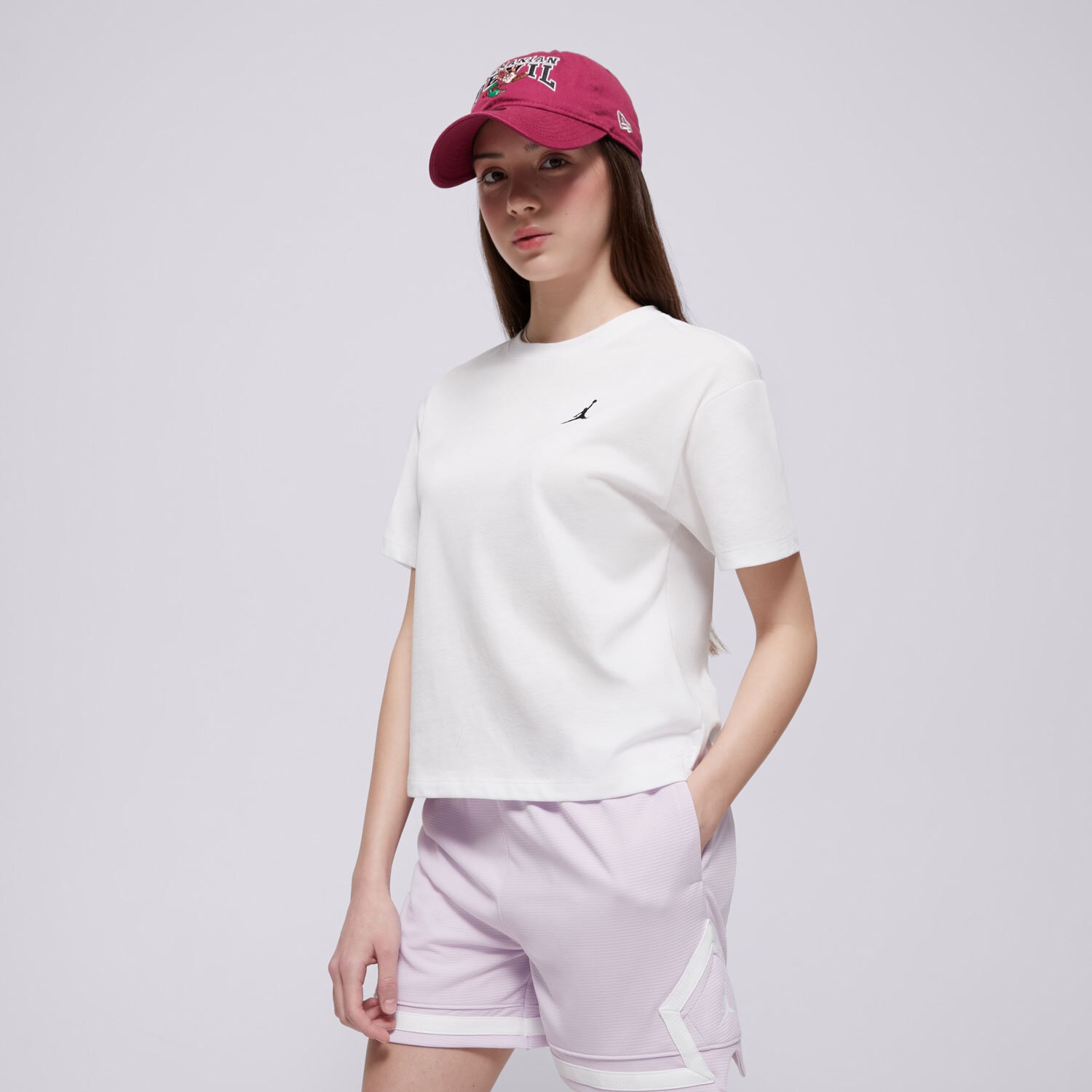 Copii tricou JORDAN TRICOU MJ BRKLYN ESSENTIALS SS TEE GIRL 45D311001 Alb