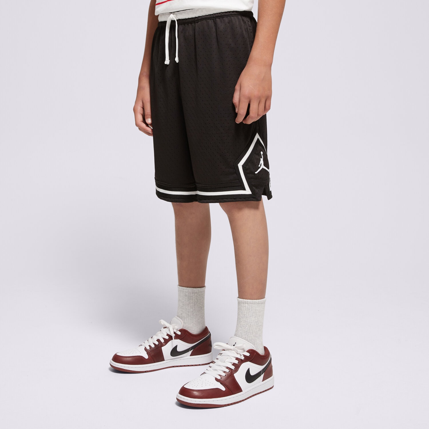 Pantaloni scurți și rochii pentru copii JORDAN PANTALONI SCURȚI JDB   MJ DF SPORT DIAMOND SHORT 95D313-023 Negru