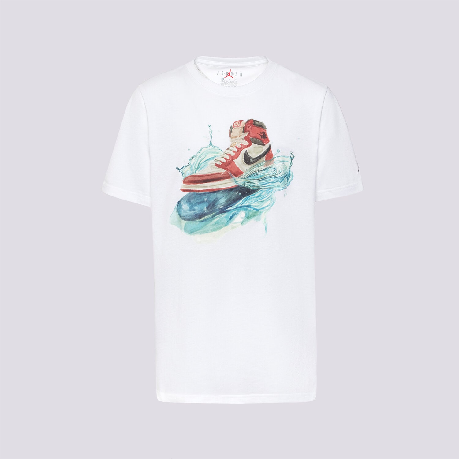Copii tricou JORDAN TRICOU JDB AJ1 WAVE SS TEE BOY 95F043-001 Alb