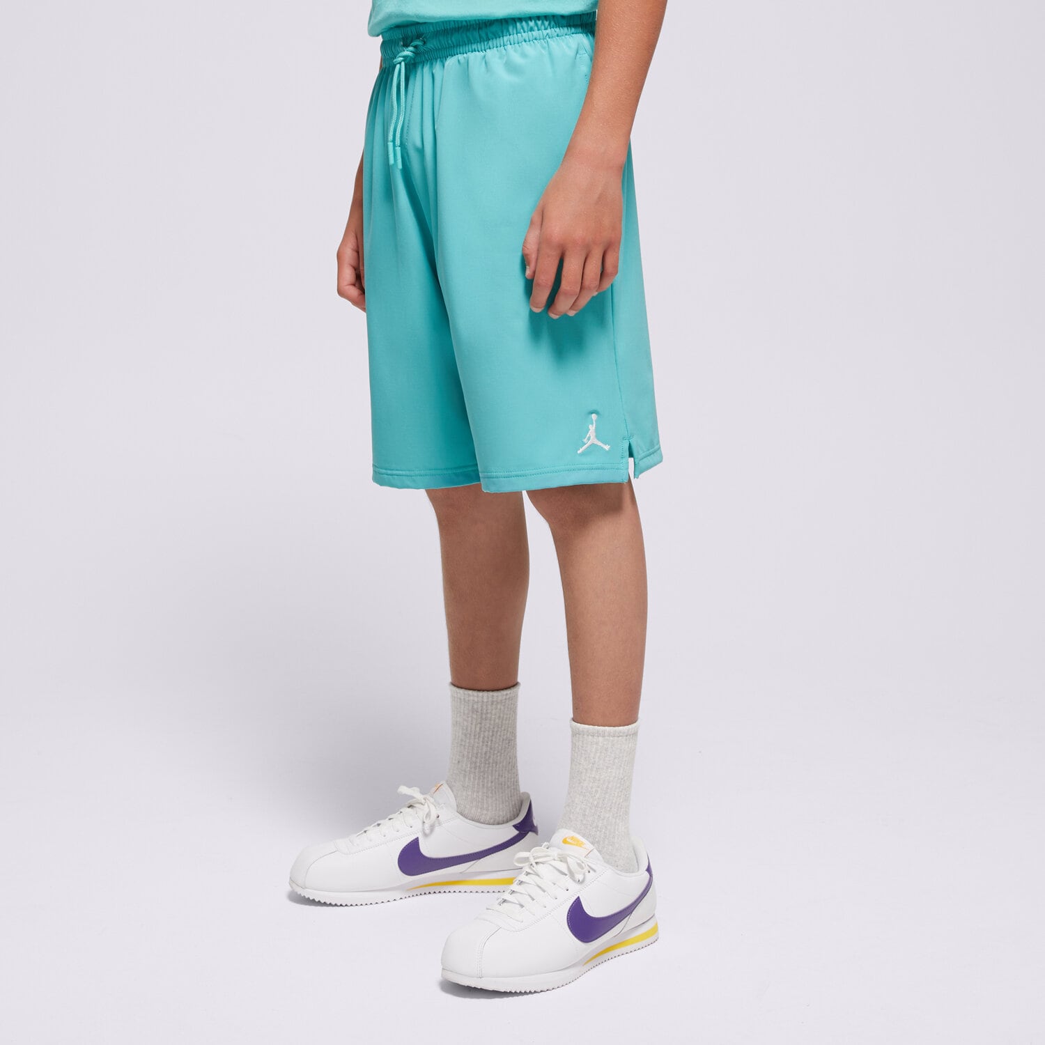 Pantaloni scurți și rochii pentru copii JORDAN PANTALONI SCURȚI JDB MJ   JUMPMAN WOVEN PLAY SHOR BOY 95D817-B5P Verde