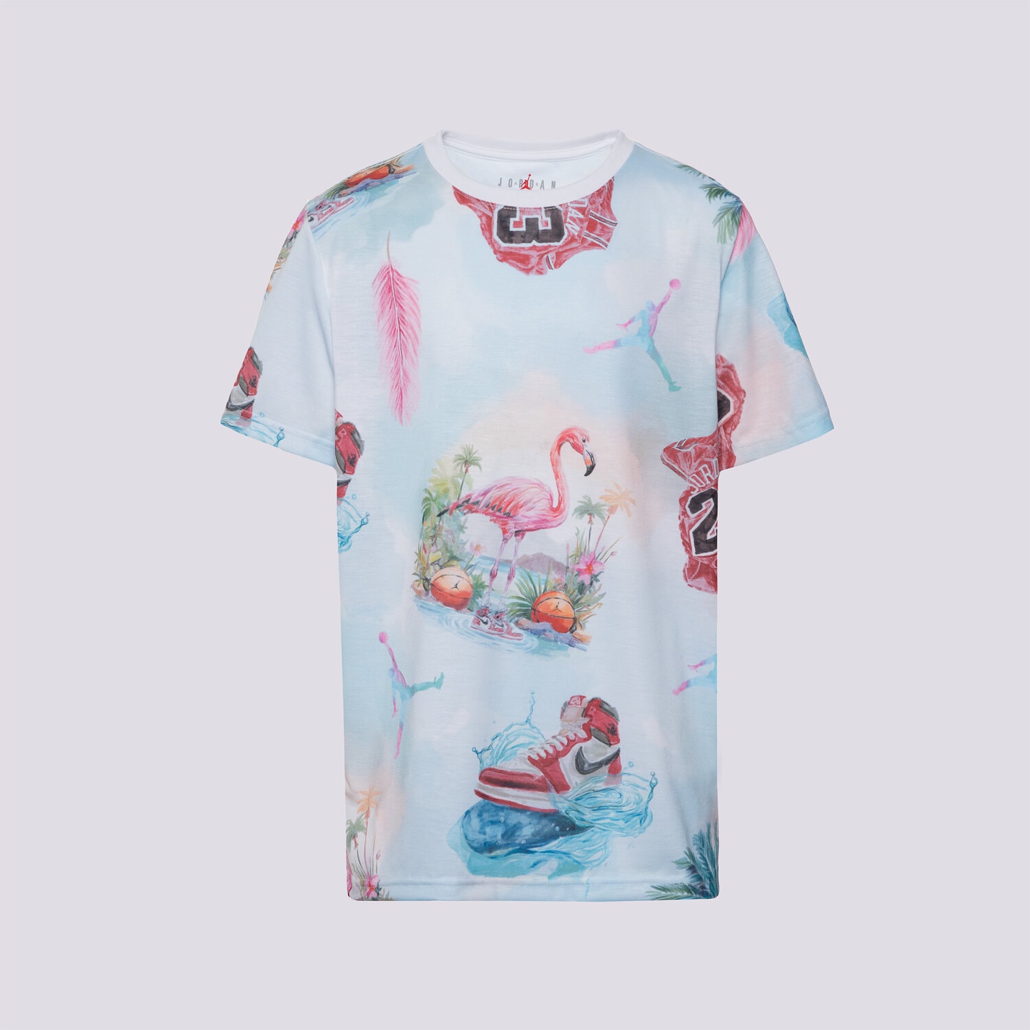 Copii tricou JORDAN TRICOU JDB JORDAN FLAMINGO AOP SS TEE BOY 95D844-001 Mulicolor