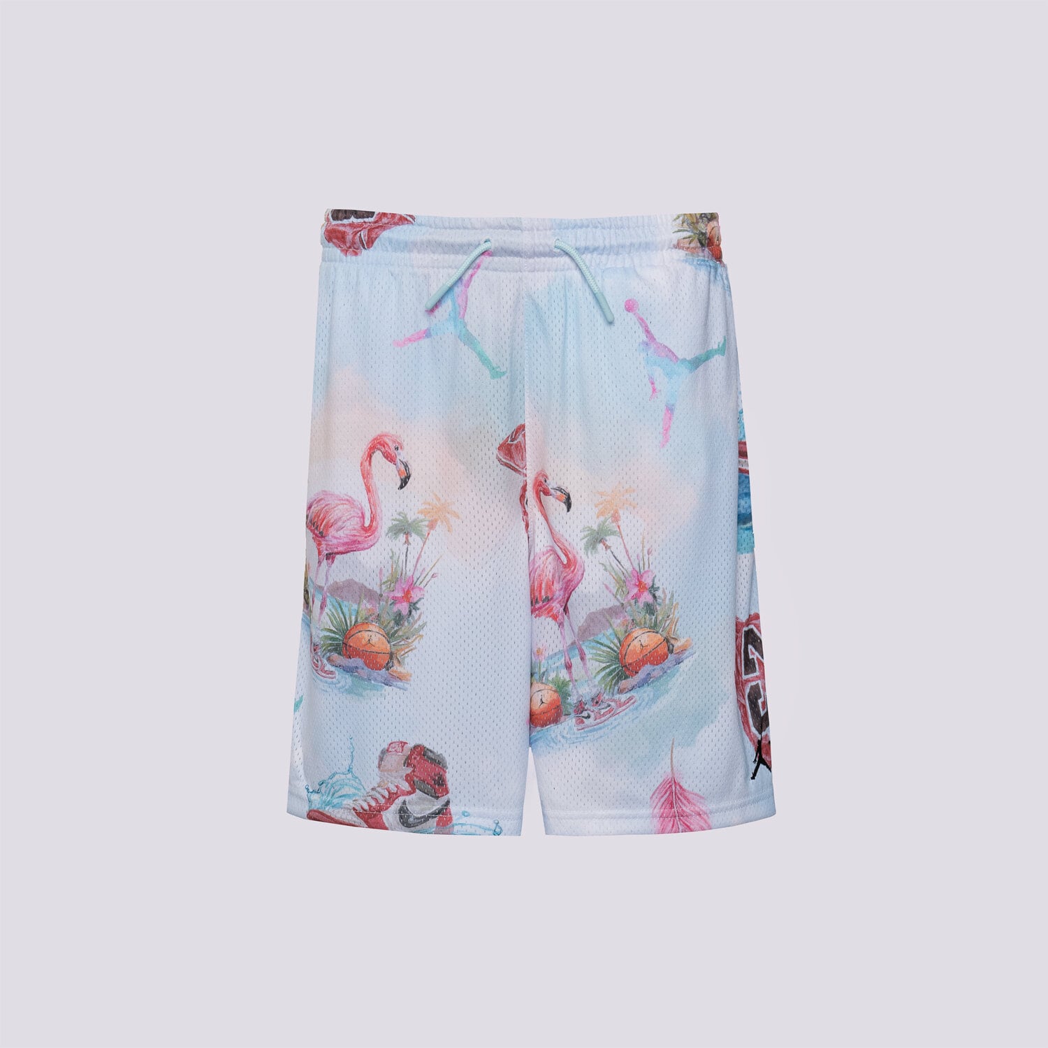 Pantaloni scurți și rochii pentru copii JORDAN PANTALONI SCURȚI JDB MJ   ESS SMR PK AOP MESH SHORT B 95F050-001 Mulicolor