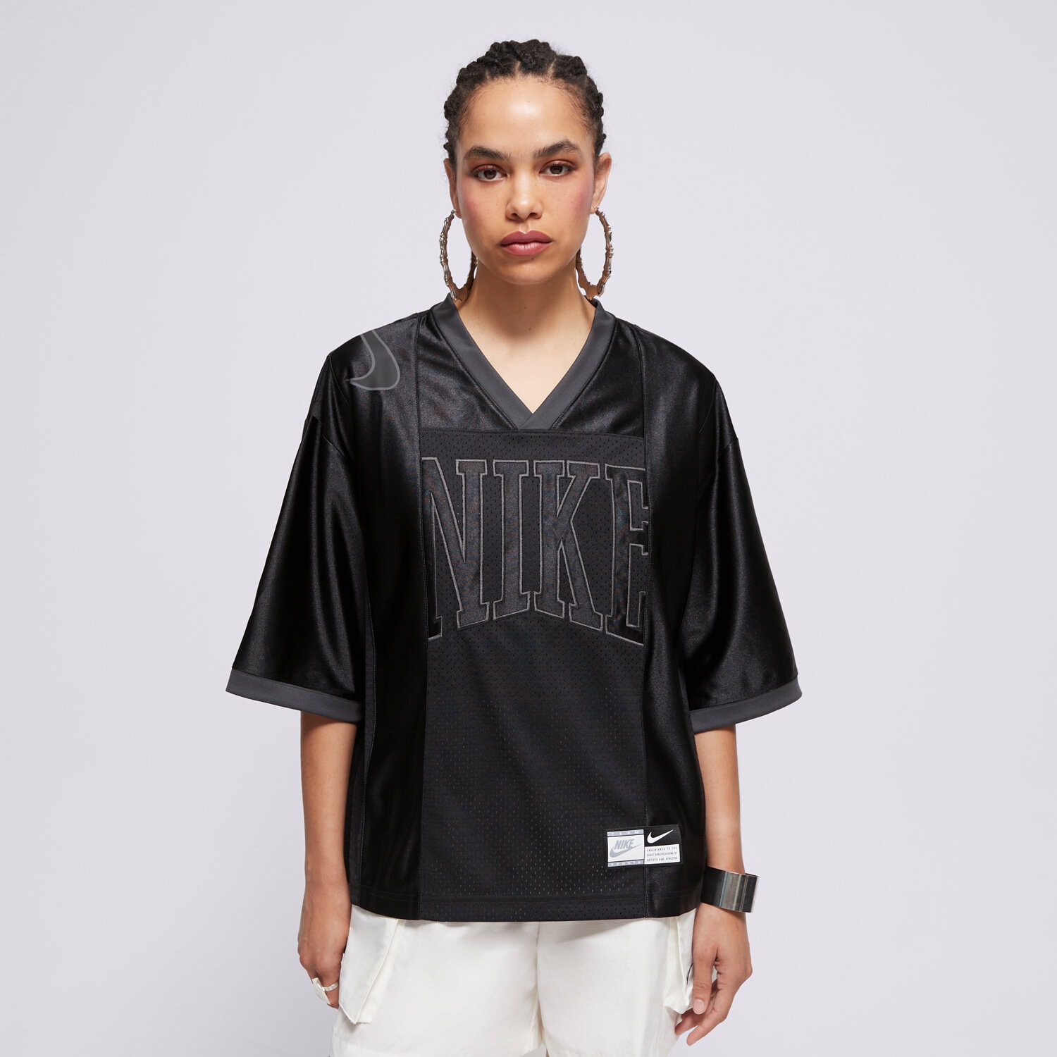 Femei tricou NIKE TRICOU W NSW STREET SS GX JRSY TOP HJ0280-010 Negru