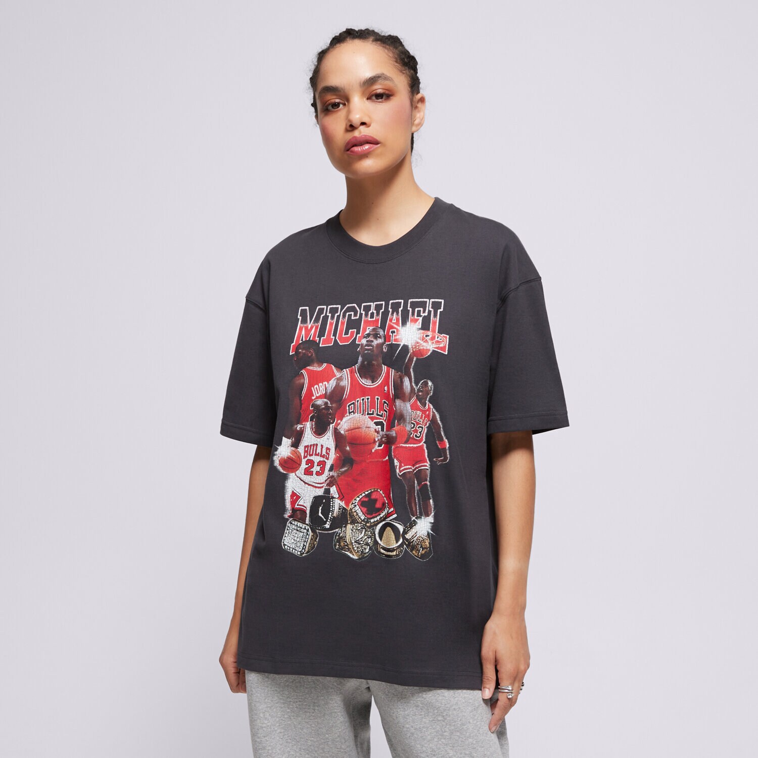Femei tricou JORDAN TRICOU W J SS OS GFX TEE MIXTAPE HJ0190-045 Negru