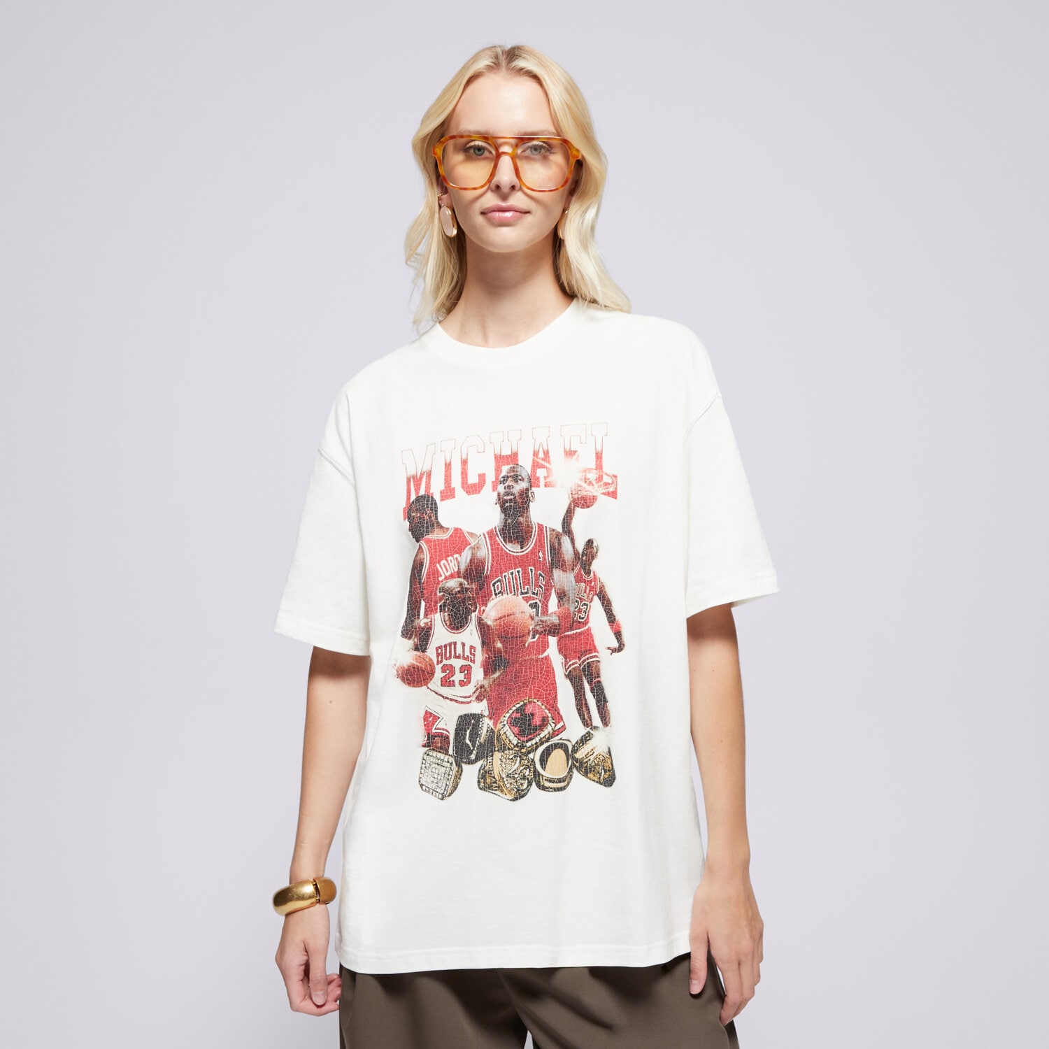Femei tricou JORDAN TRICOU W J SS OS GFX TEE MIXTAPE HJ0190-133 cremă