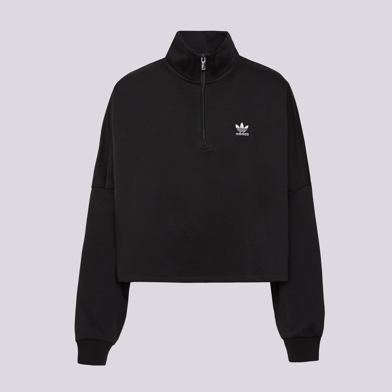 Femei bluză ADIDAS BLUZĂ ESS HALF ZIP FL IW0951 Negru