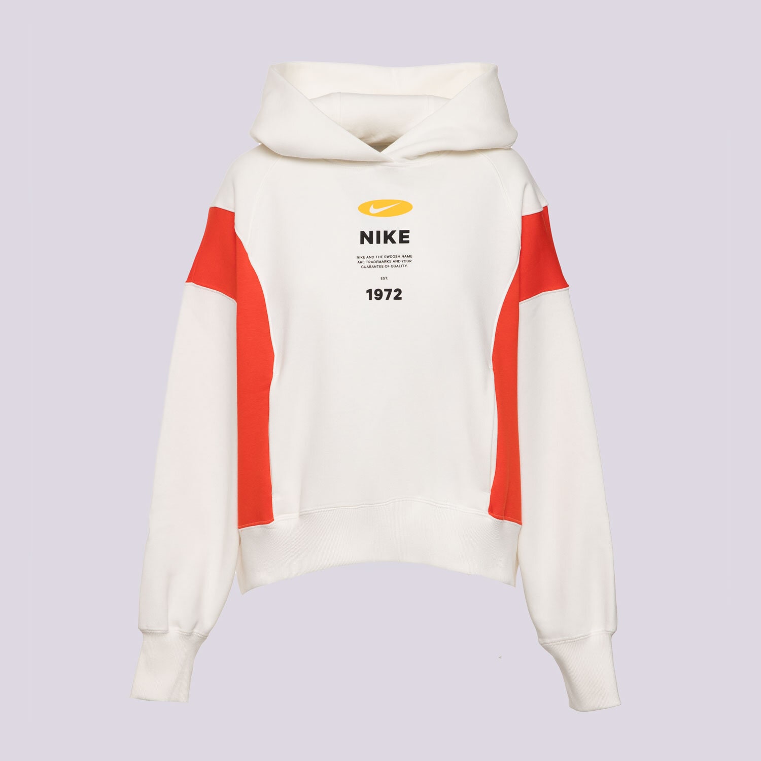 Femei bluză NIKE BLUZĂ CU GLUGĂ W NSW PHNX FLC REMIX OOS HDY IH8516-133 cremă