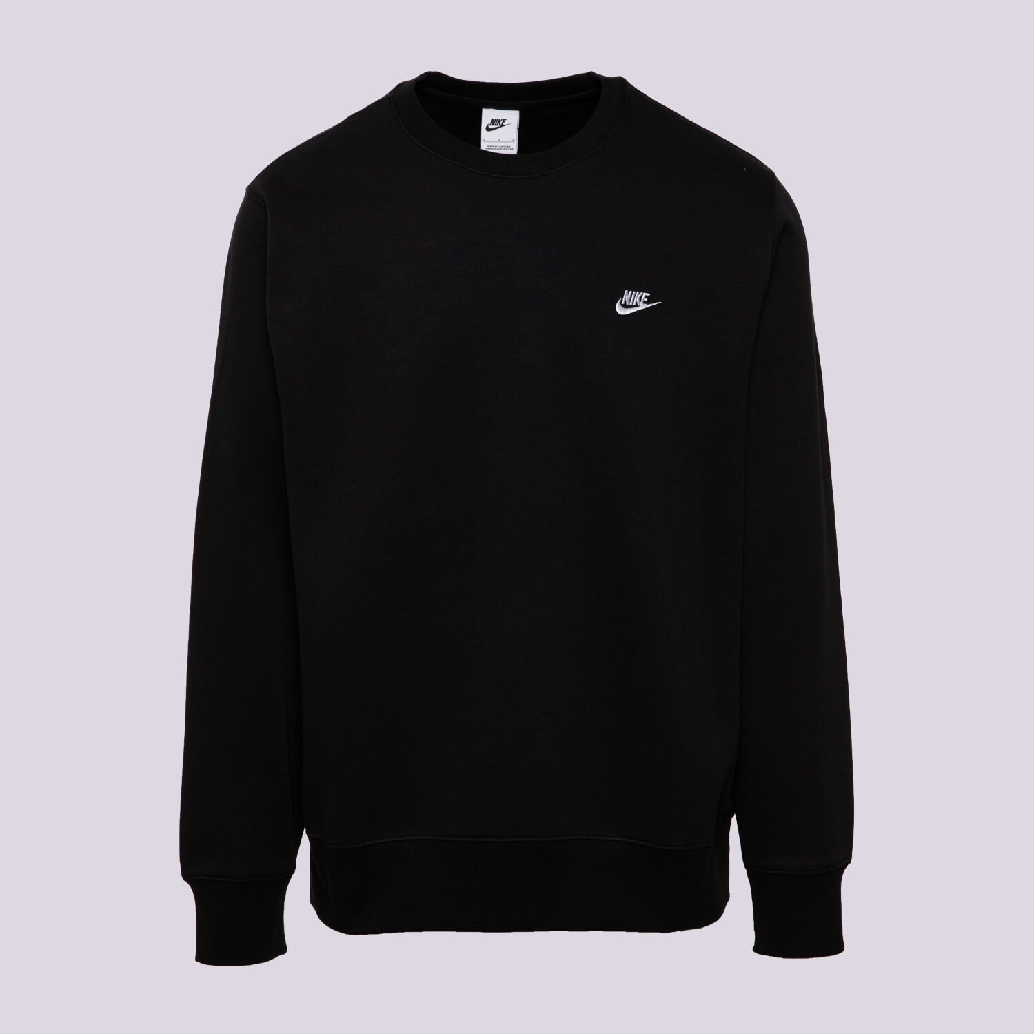 Bărbați bluză NIKE BLUZĂ M NK CLUB BB CREW FN3886-010 Negru