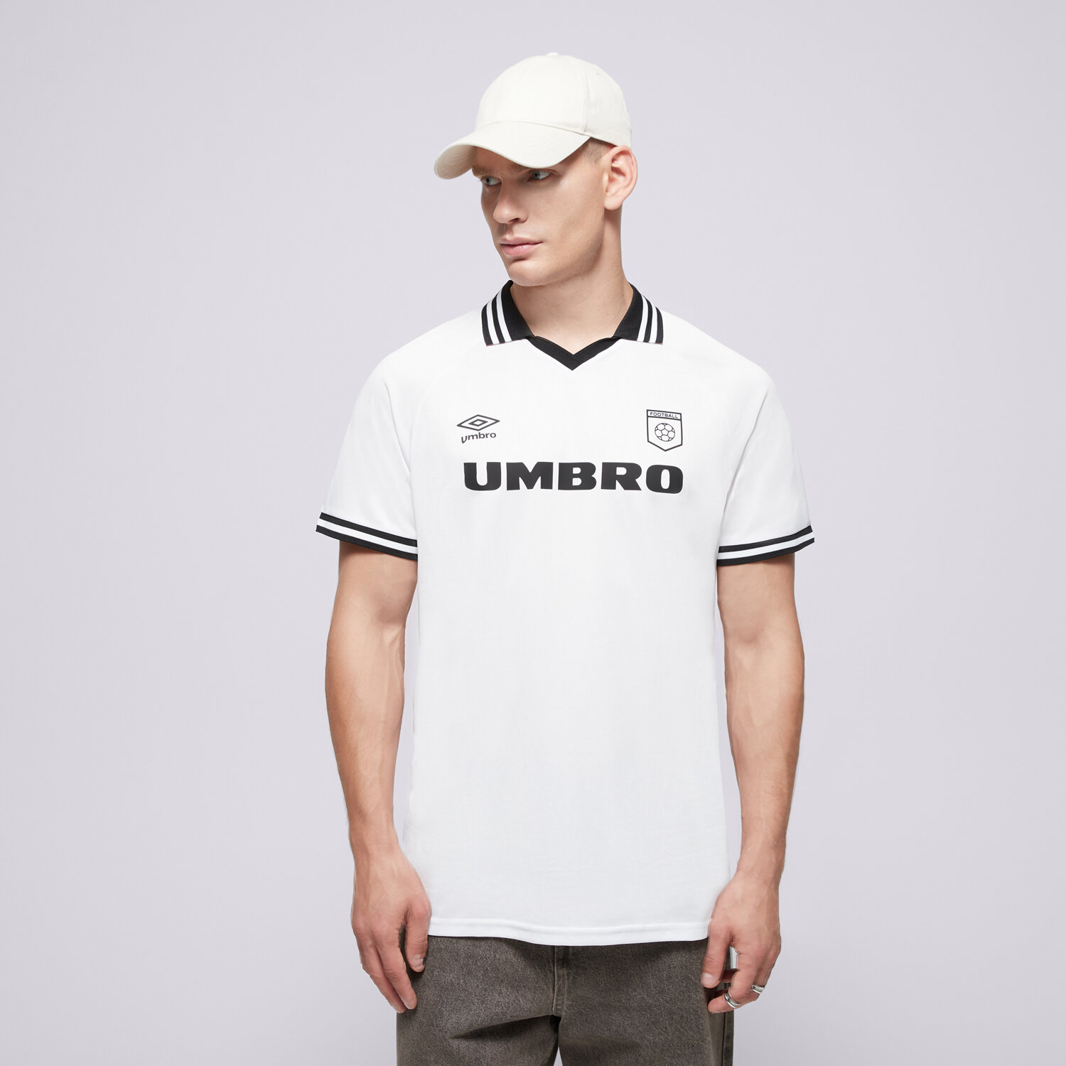 Bărbați tricou UMBRO TRICOU FOOTBALL JERSEY UL125TSM85002 Alb