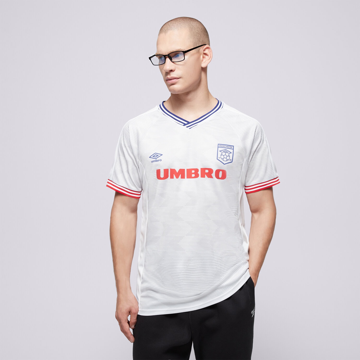 Bărbați tricou UMBRO TRICOU FOOTBALL JERSEY UL125TSM83002 Alb