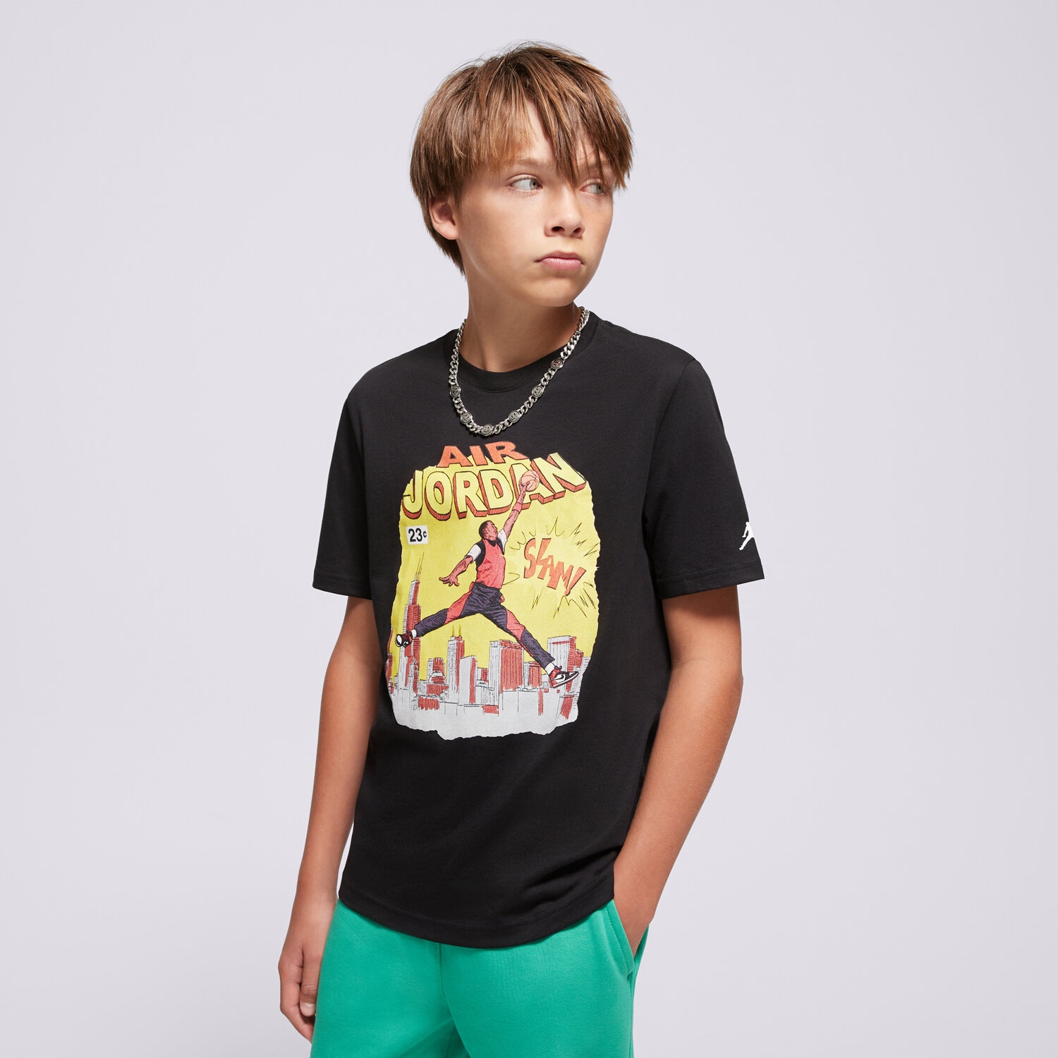 Copii tricou JORDAN TRICOU JDB COMIC SLAM BOY 95F315-023 Negru