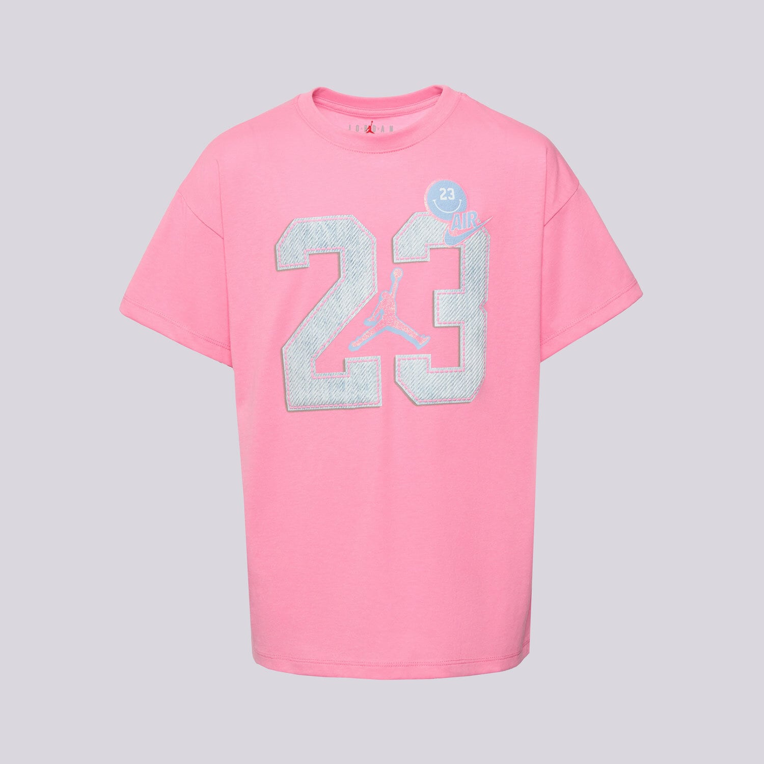 Copii tricou JORDAN TRICOU JDG BLUE JEANS & BLING SS TEE GIRL 45F216-AFD Roz