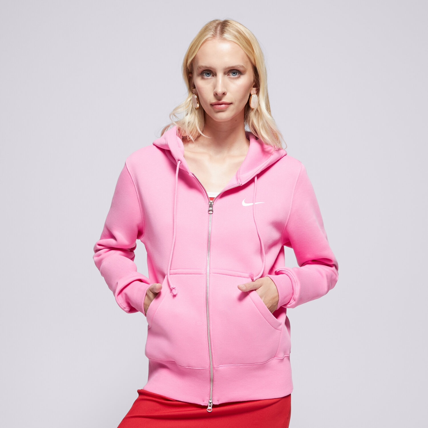 Femei bluză NIKE BLUZĂ HANORAC W NSW PHNX FLC STD FZ HDY HJ0995-675 Roz