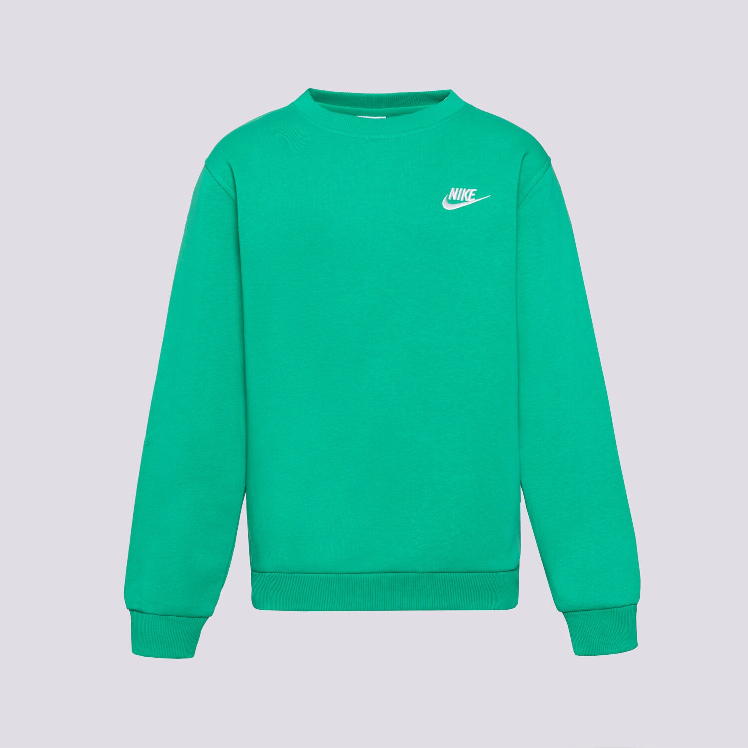 Copii bluză NIKE BLUZĂ K NSW CLUB FLC CREW LS LBR BOY FD3006-324 Verde