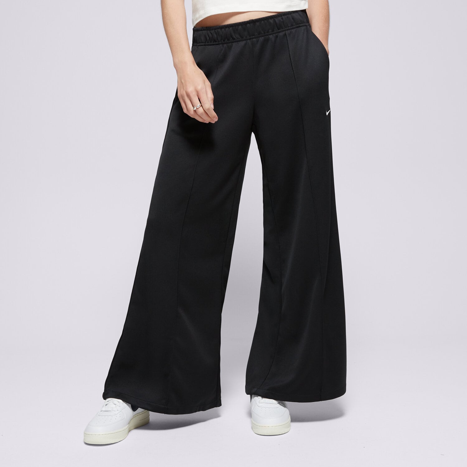 Femei pantaloni NIKE PANTALONI  W NSW WIDE LEG TRACK PNT IH8514-010 Negru