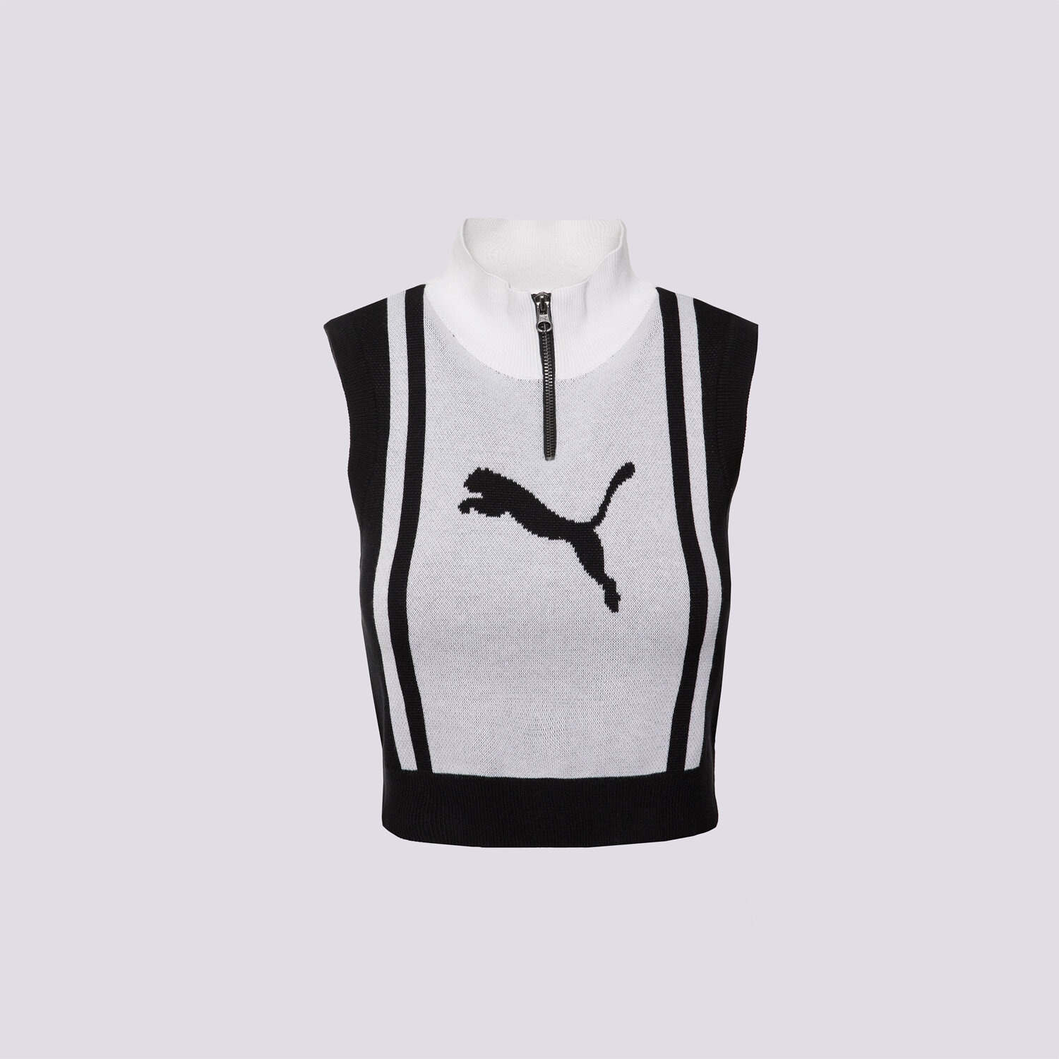 Femei veste PUMA VESTĂ FUTURE.PUMA.ARCHIVE HALF-ZIP KNITTED MAIOU 632126 01 Negru