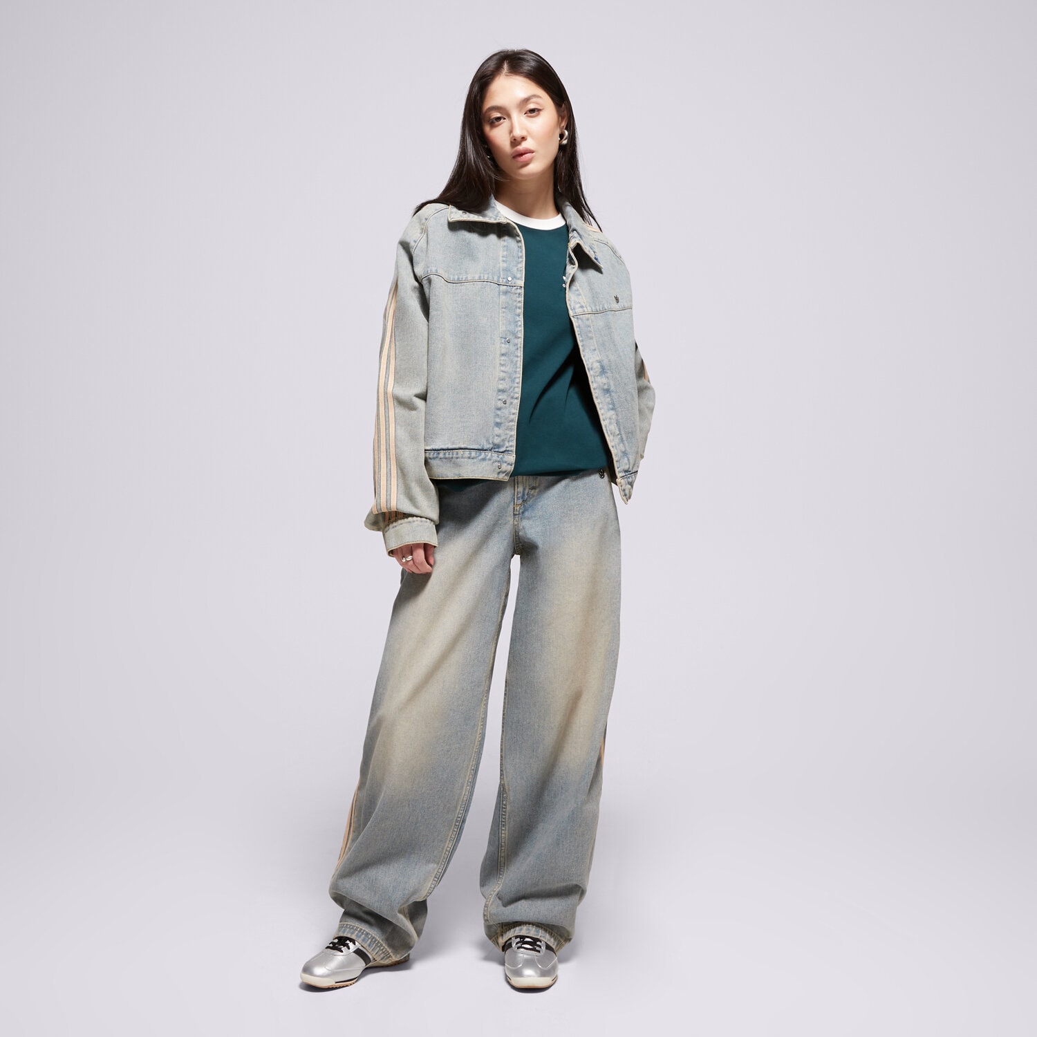 Femei jachetă ADIDAS JACHETĂ P ESS DENIM JKT JY2872 Albastru