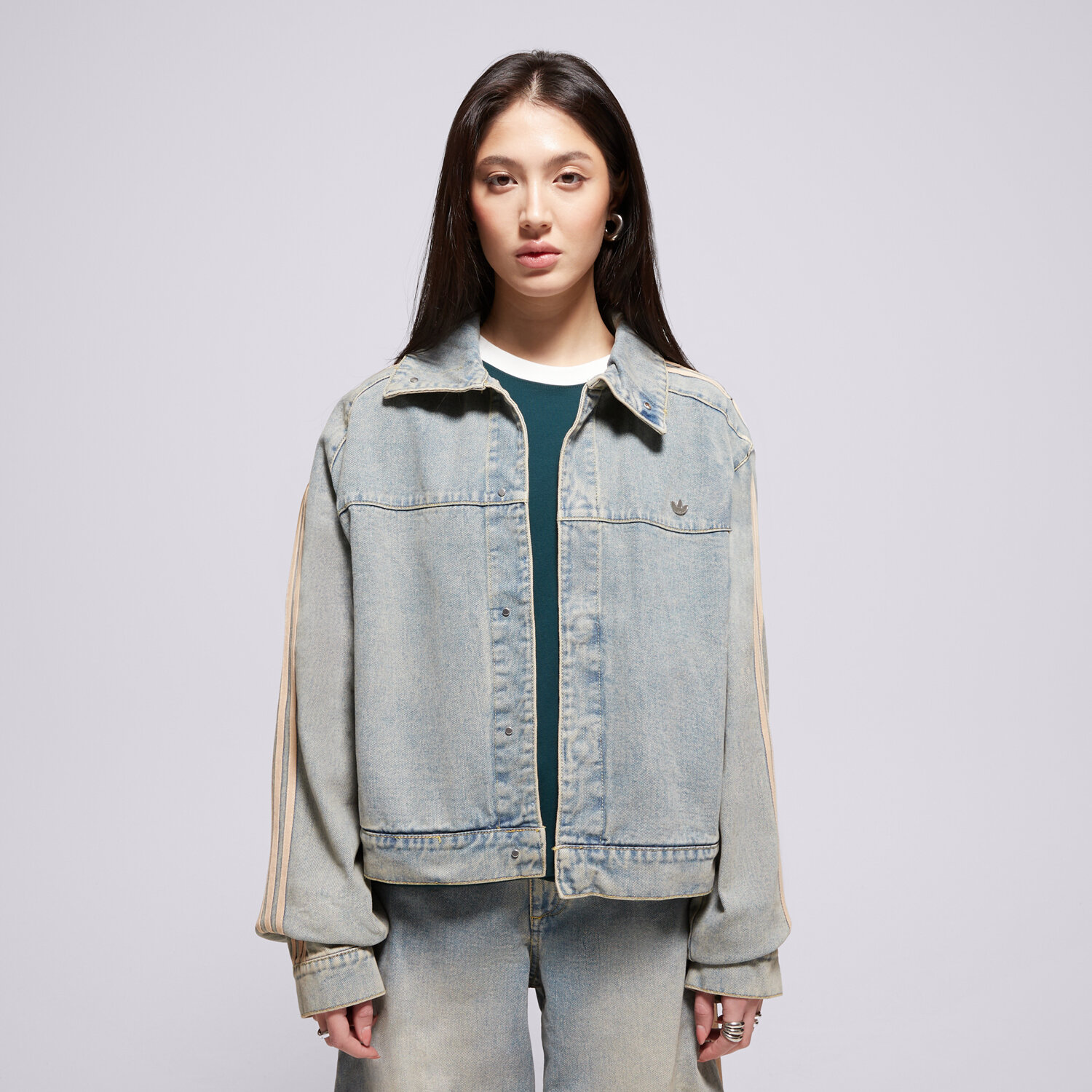 Femei jachetă ADIDAS JACHETĂ P ESS DENIM JKT JY2872 Albastru