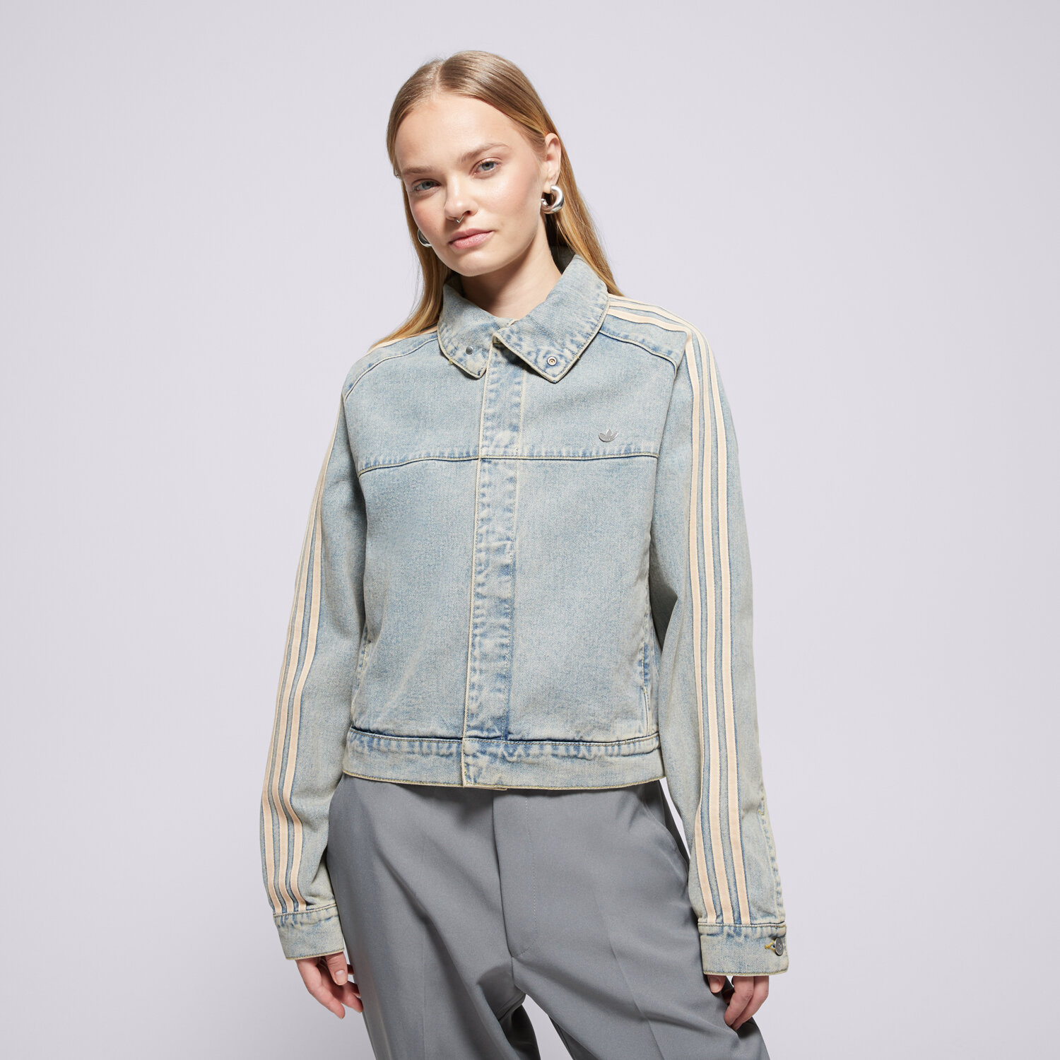 Femei jachetă ADIDAS JACHETĂ P ESS DENIM JKT JY2872 Albastru
