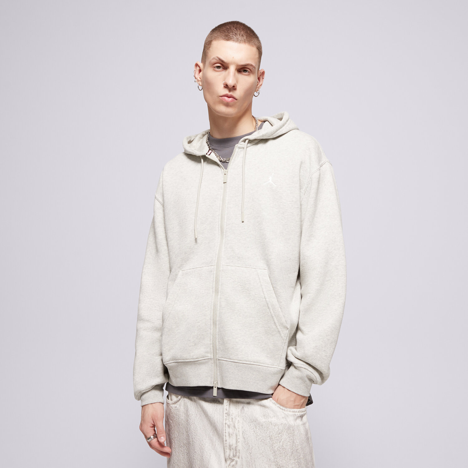 Bărbați bluză JORDAN BLUZĂ JORDAN BROOKLYN FLEECE FV7289-050 Gri