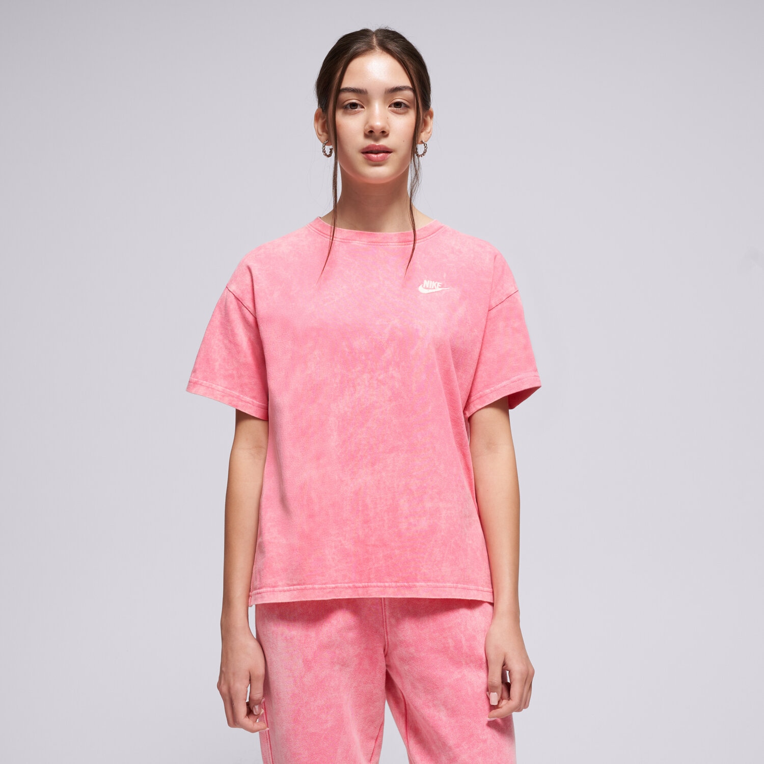 Copii tricou NIKE TRICOU K NSW CLUB WASH TEE GIRL IH3584-684 Roz