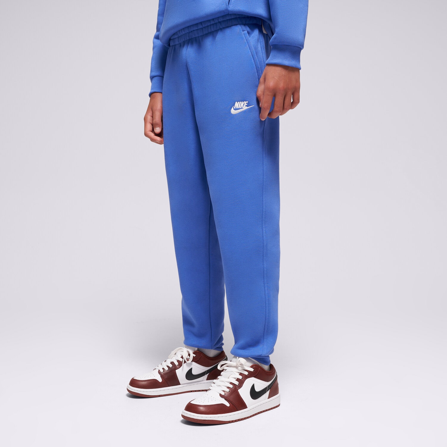 Pantaloni pentru copii NIKE PANTALONI  K NSW CLUB FLC JGGR LBR BOY FD3008-411 Albastru