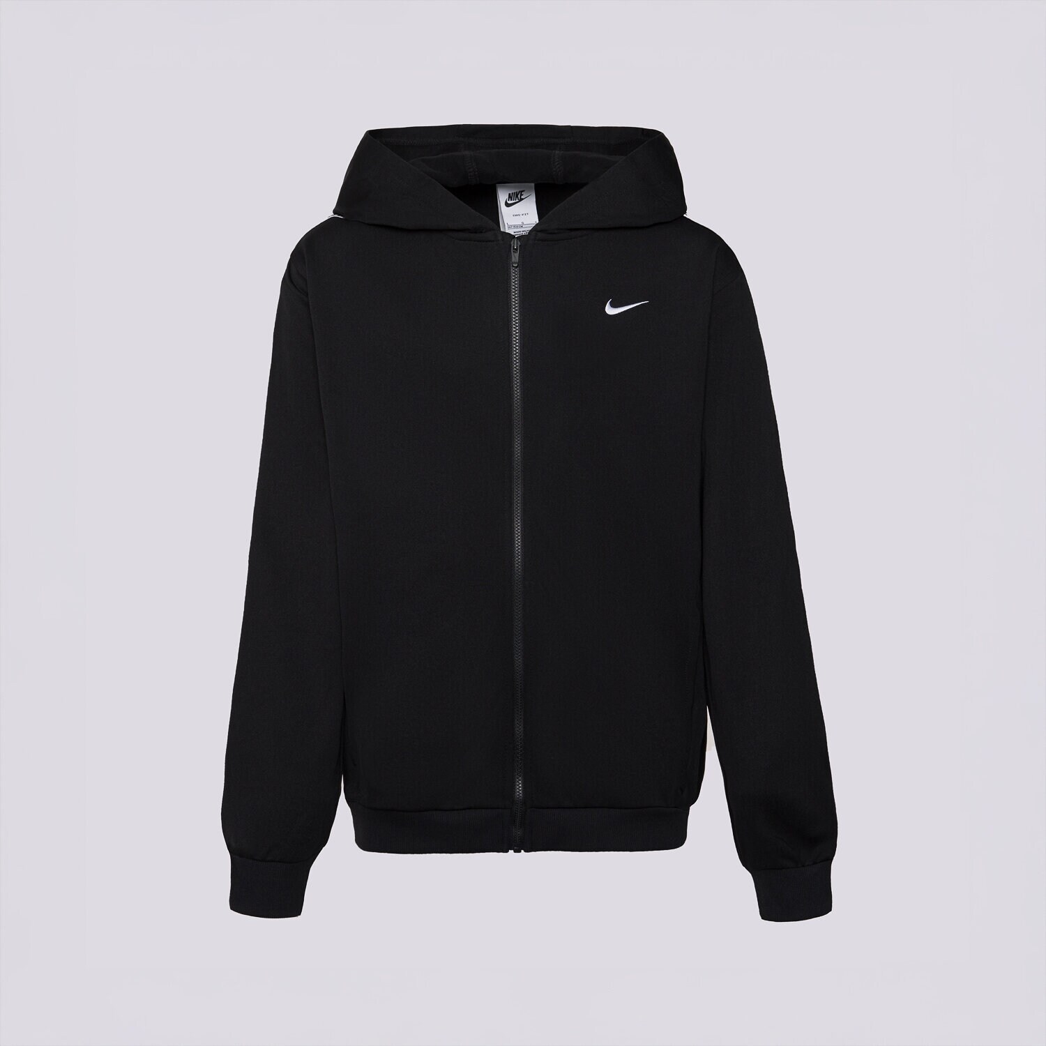 Copii bluză NIKE BLUZĂ CU GLUGĂ K NSW DF CLUB+ POLY FZ HDY BOY HQ9320-010 Negru