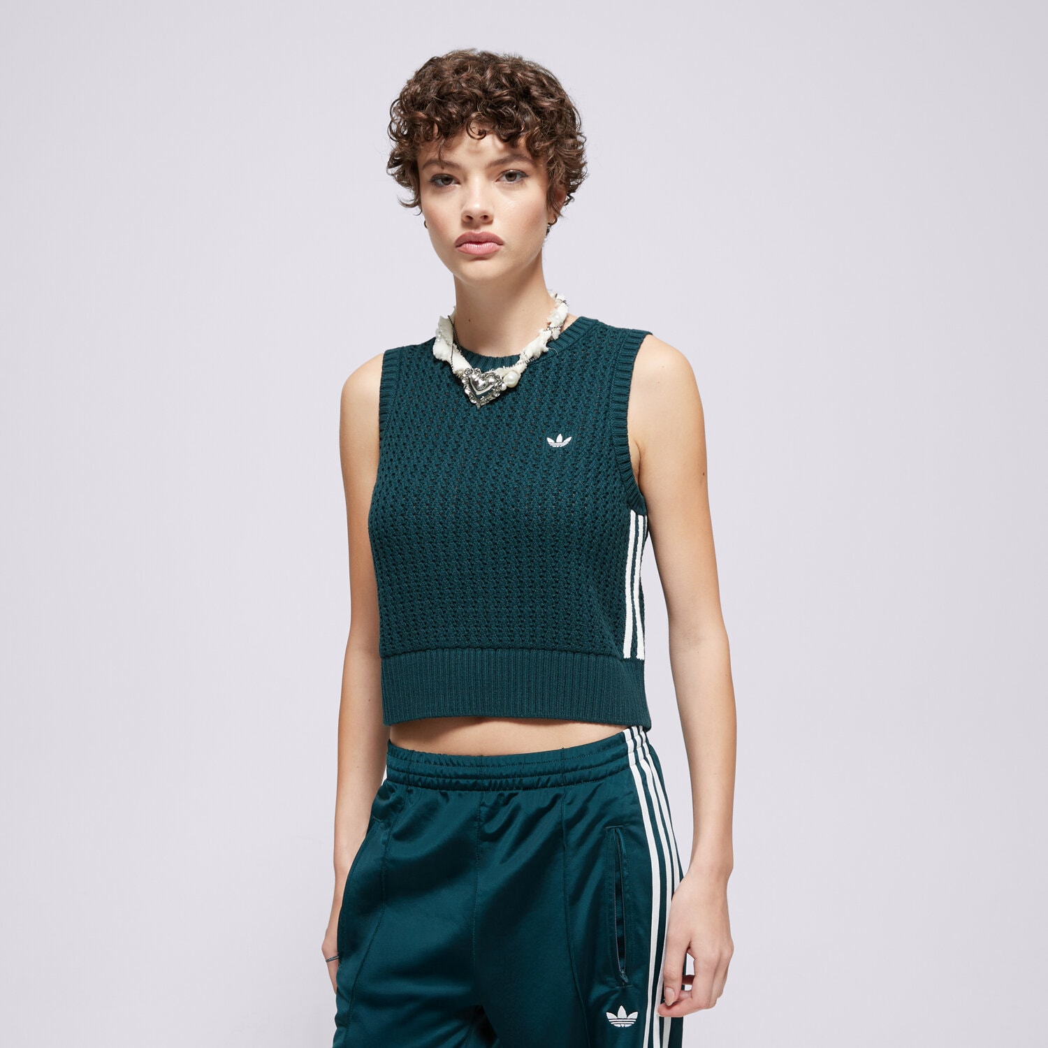 Femei veste ADIDAS VESTĂ KNITTED VEST JW4993 Verde