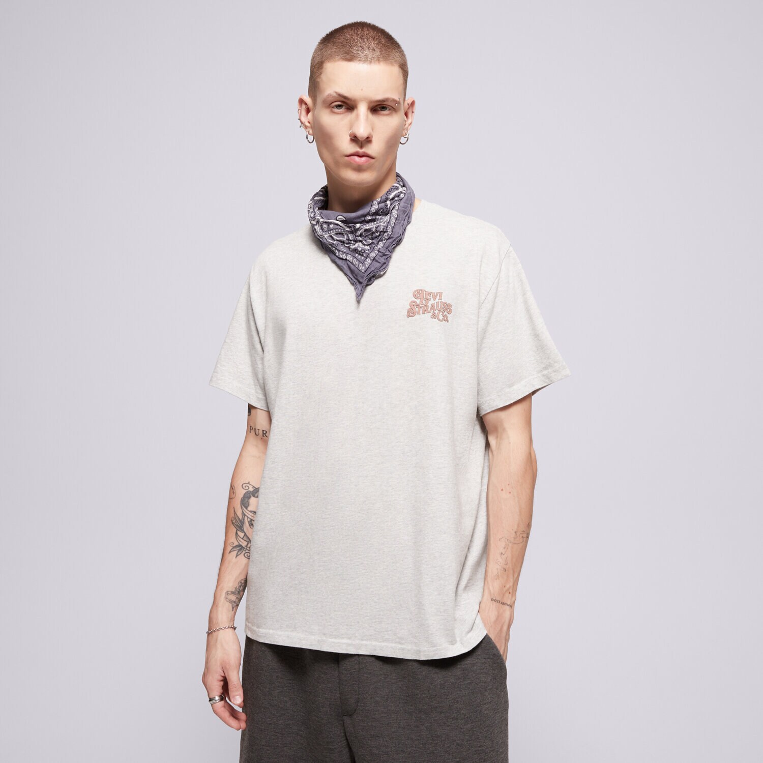 Bărbați tricou LEVI'S TRICOU SS RELAXED FIT TEE GREYS 16143-1816 Gri