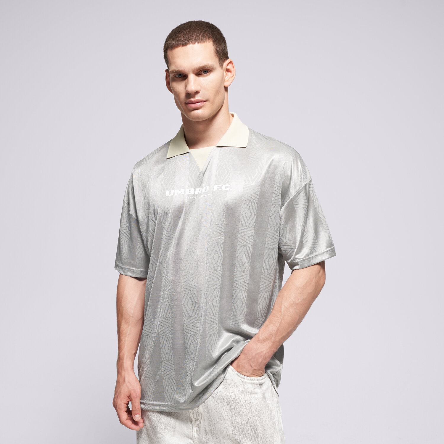 Bărbați tricou UMBRO TRICOU FOOTBALL SHIRT 66633U-MSS Gri