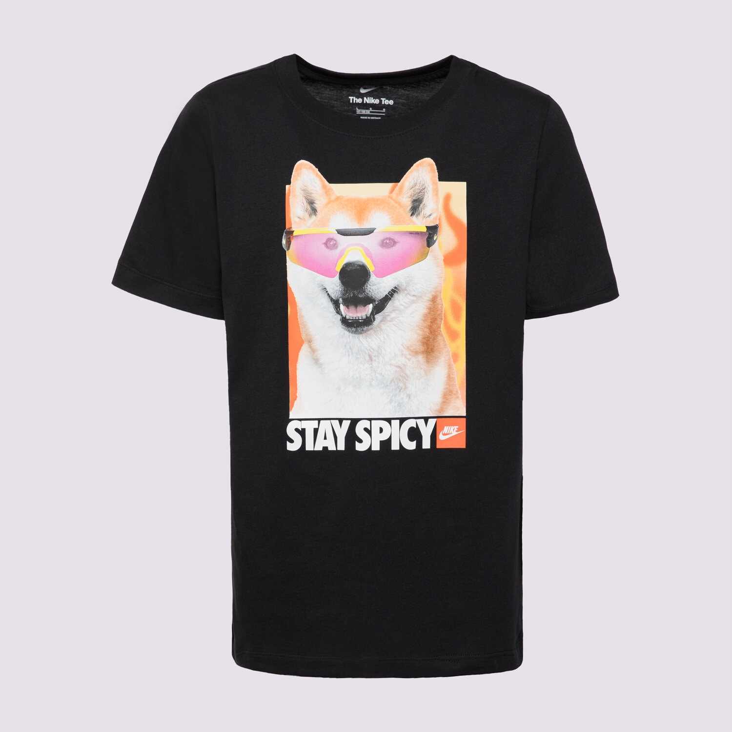 Copii tricou NIKE TRICOU K NSW TEE PHOTO SHIBA GIRL HV5206-010 Negru