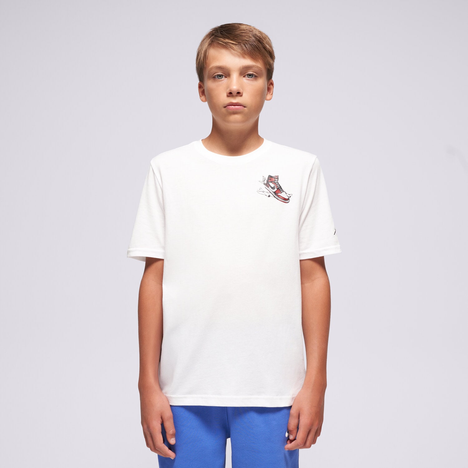 Copii tricou JORDAN TRICOU JDB AIR JORDAN HAS LANDED SS T BOY 95F279-001 Alb