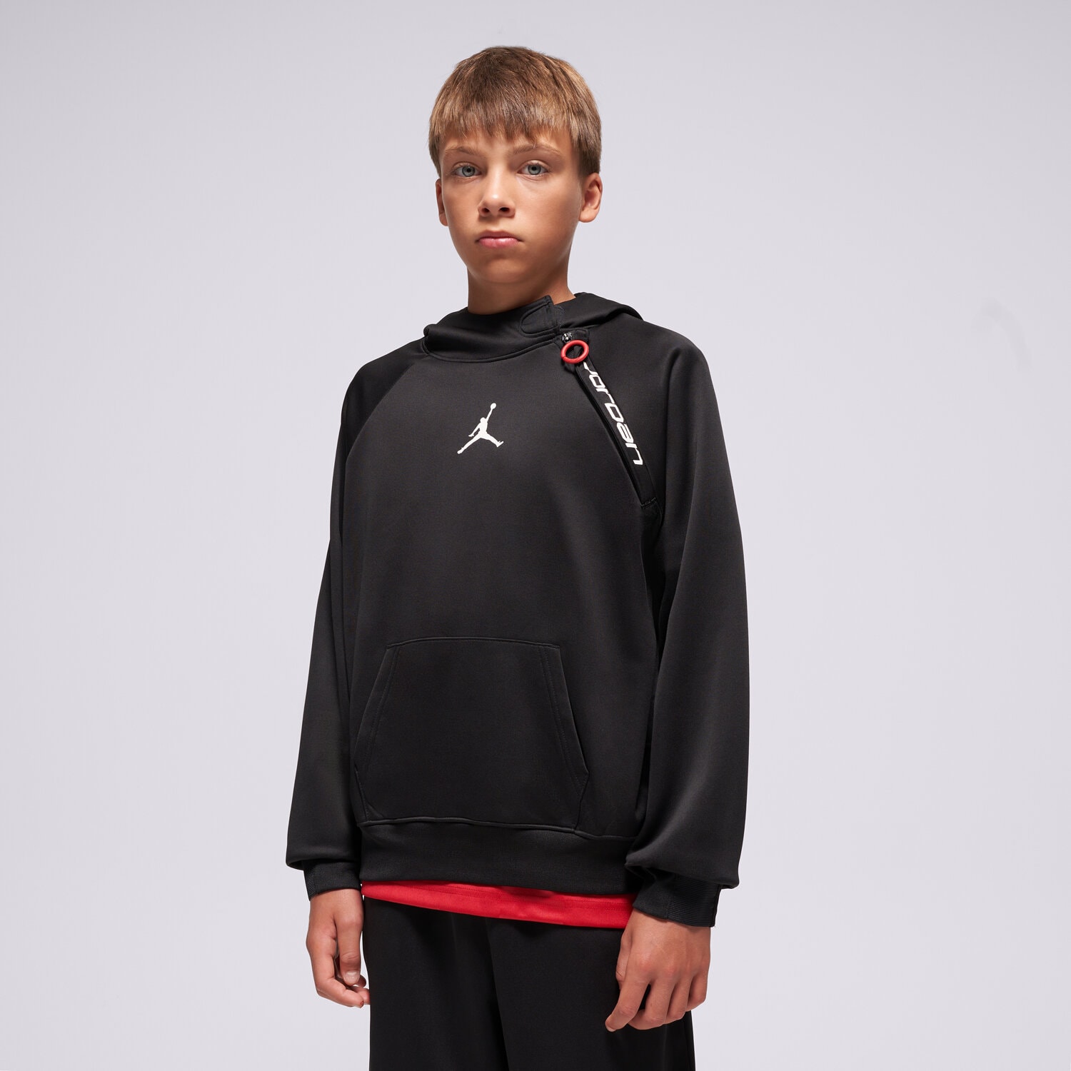 Copii bluză JORDAN BLUZĂ CU GLUGĂ JDN UNISEX EASE FLC HOODIE BOY 95D567-023 Negru