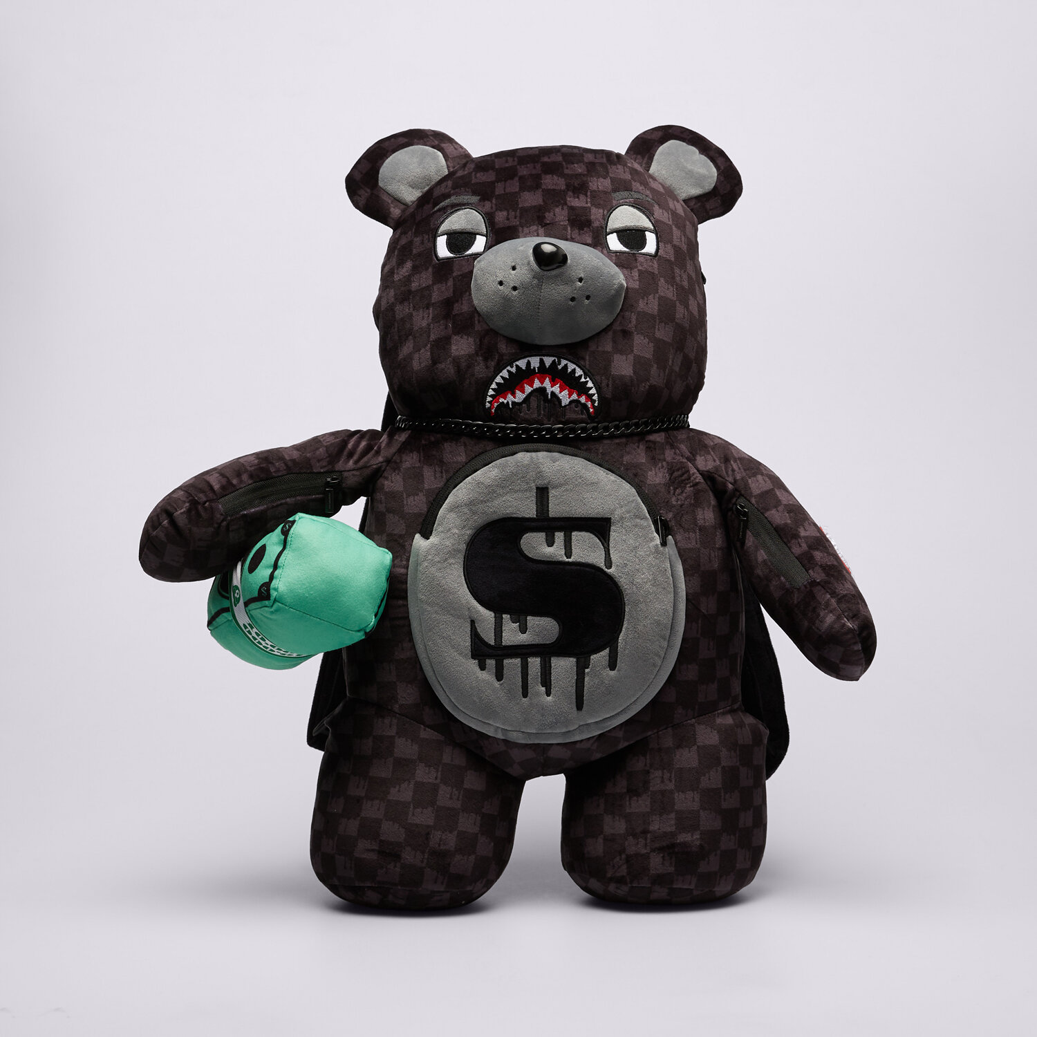 Femei rucsak SPRAYGROUND RUCSAC DRIPPING SHARKS MONEYBEAR 910B7974NSZ Negru